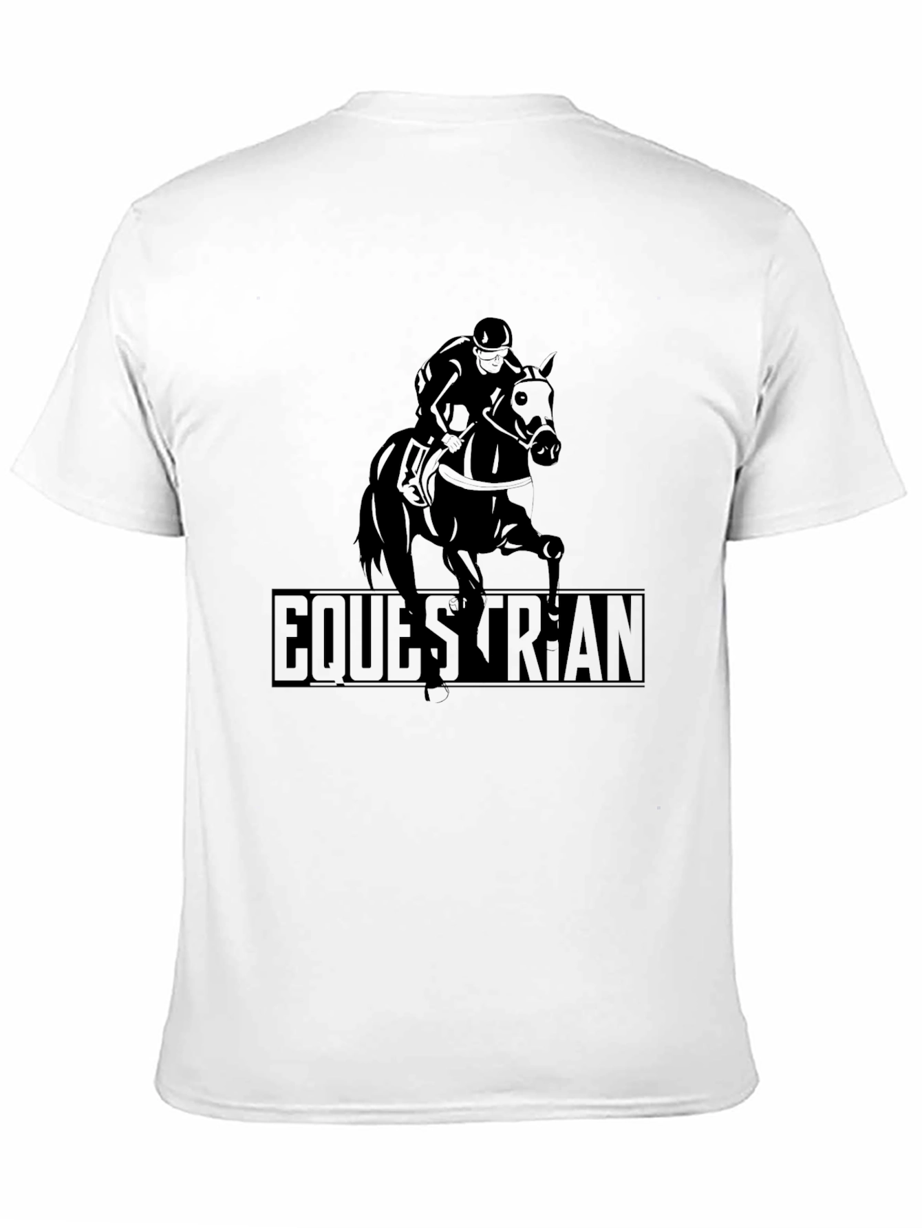 Equestrian Rider T-Shirt - Black Horse Riding Tee