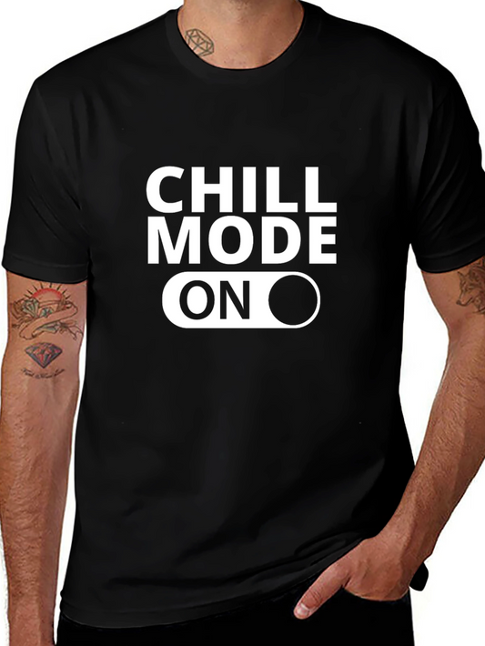 Chill Mode On Graphic T-Shirt - Black