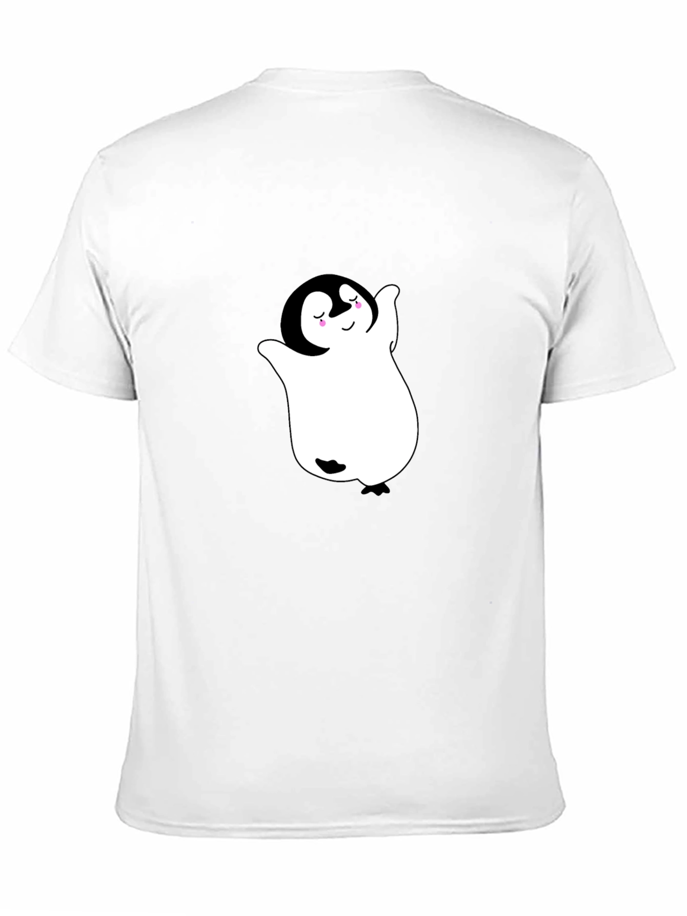 Cute Penguin Ghost Black T-Shirt