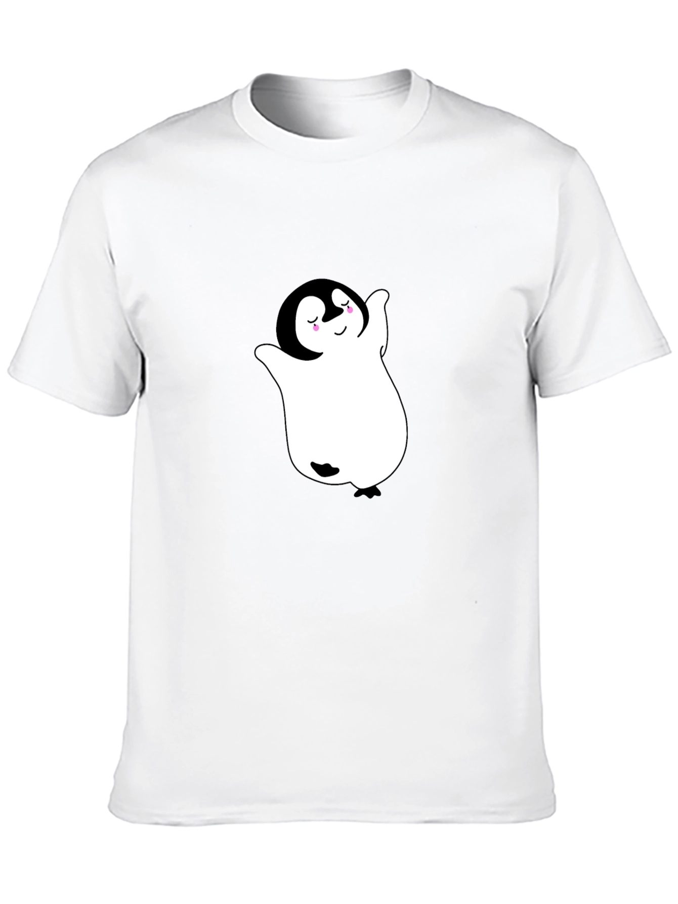 Cute Penguin Ghost Black T-Shirt
