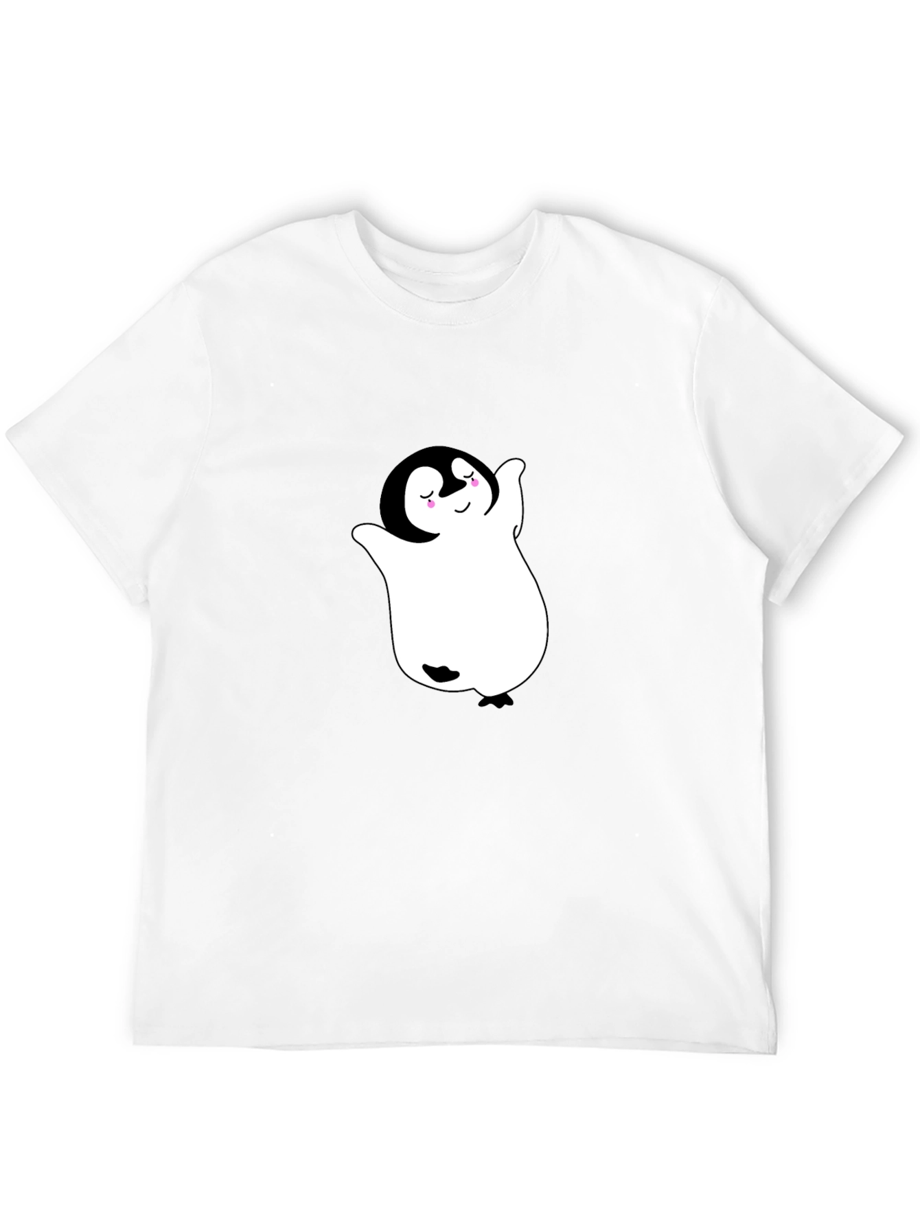 Cute Penguin Ghost Black T-Shirt