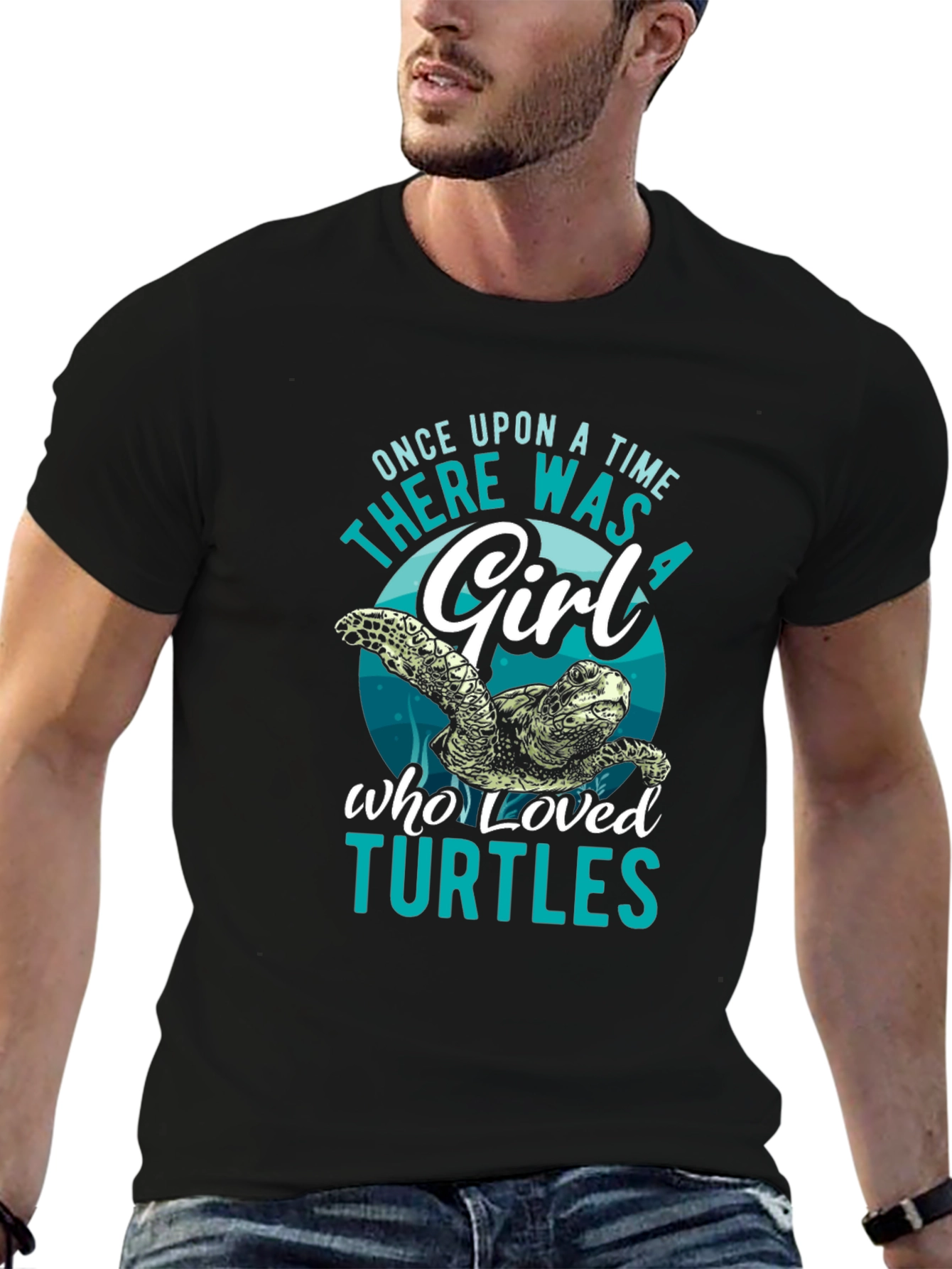 Turtle Lover Black T-Shirt