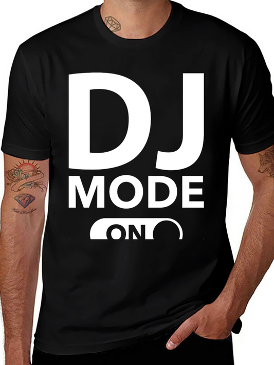 DJ Mode On Black T-Shirt