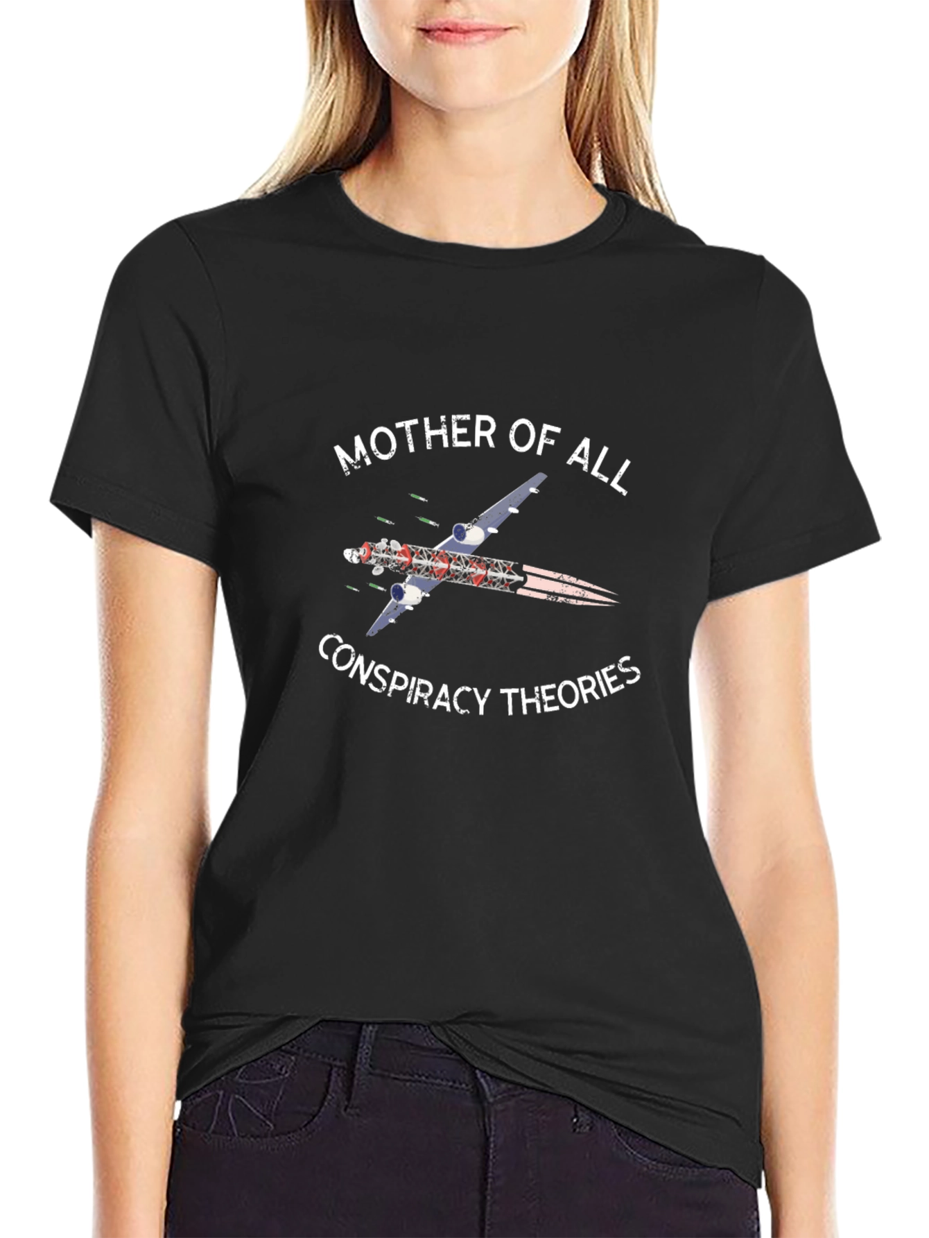 Conspiracy Theory Plane T-Shirt