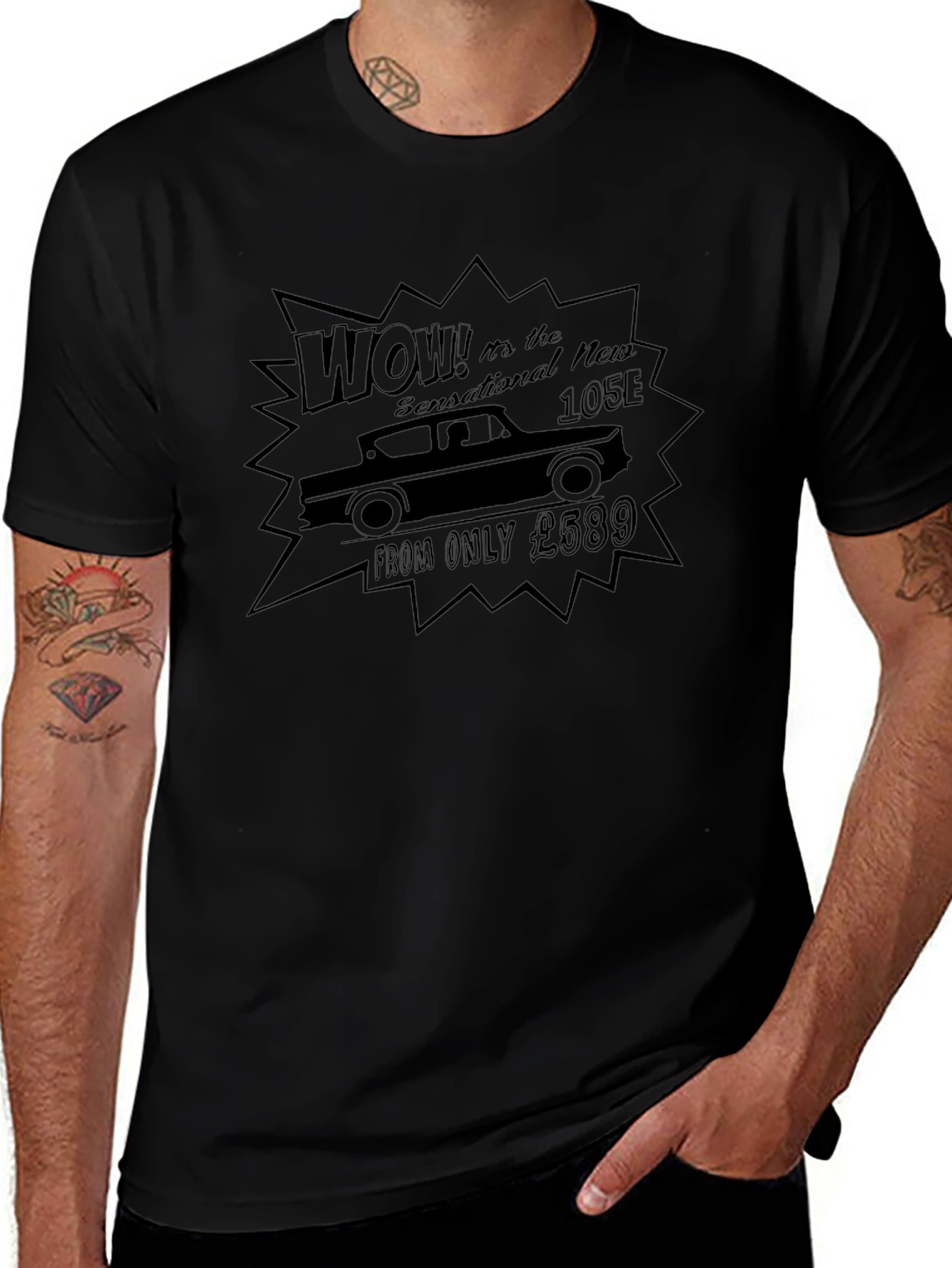 Sensational New 105E Car Graphic T-Shirt