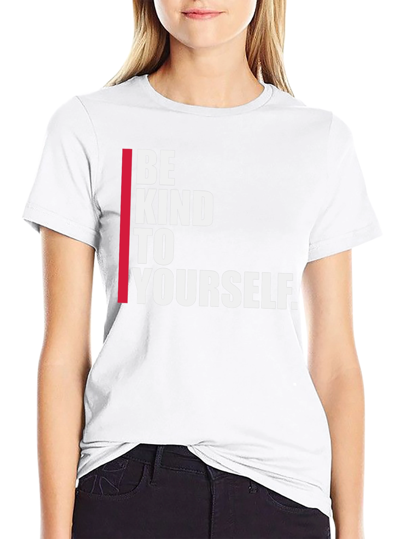 Be Kind To Yourself Black Graphic Tee