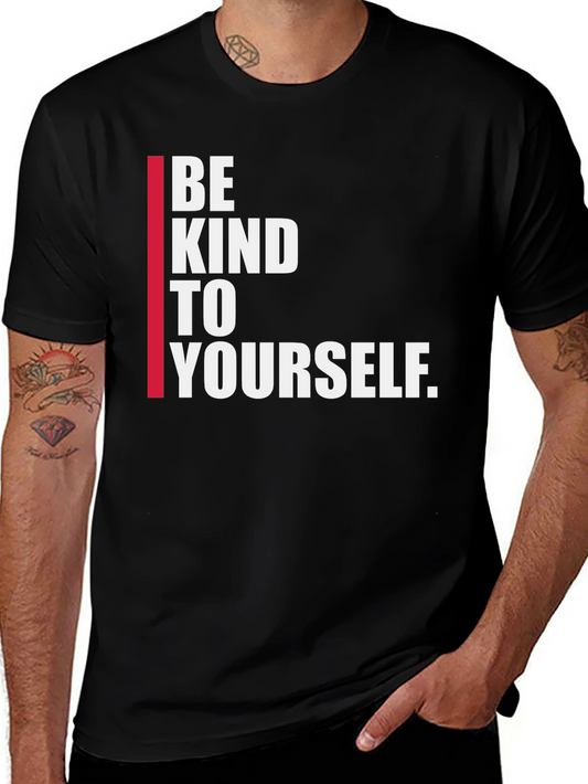 Be Kind To Yourself Black Graphic Tee
