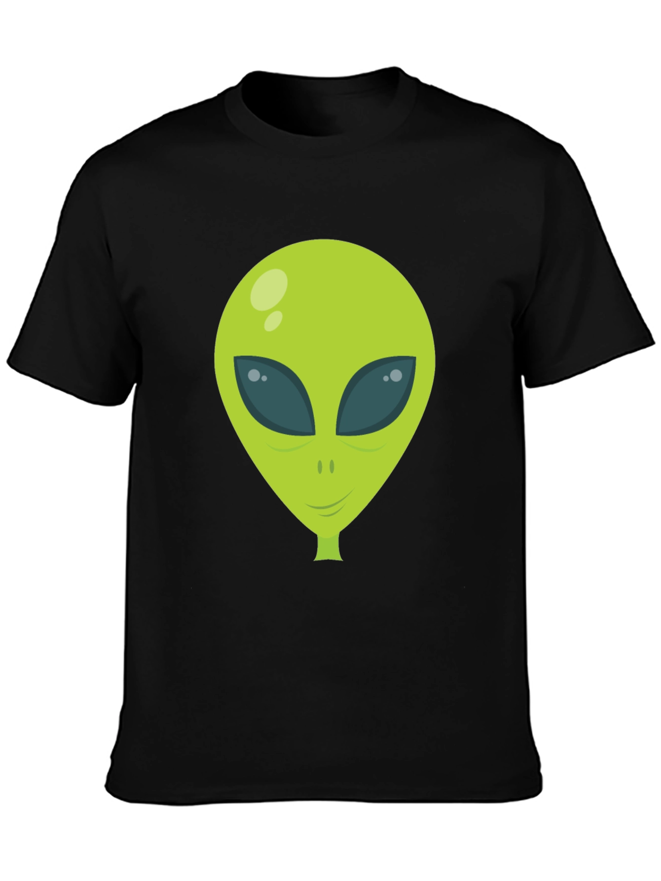 Alien Head Graphic Print T-Shirt