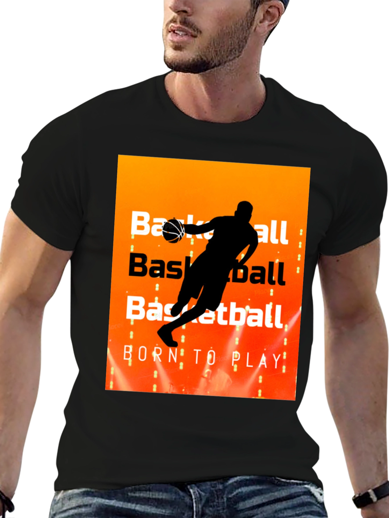 Basketball Born to Play Graphic T-Shirt