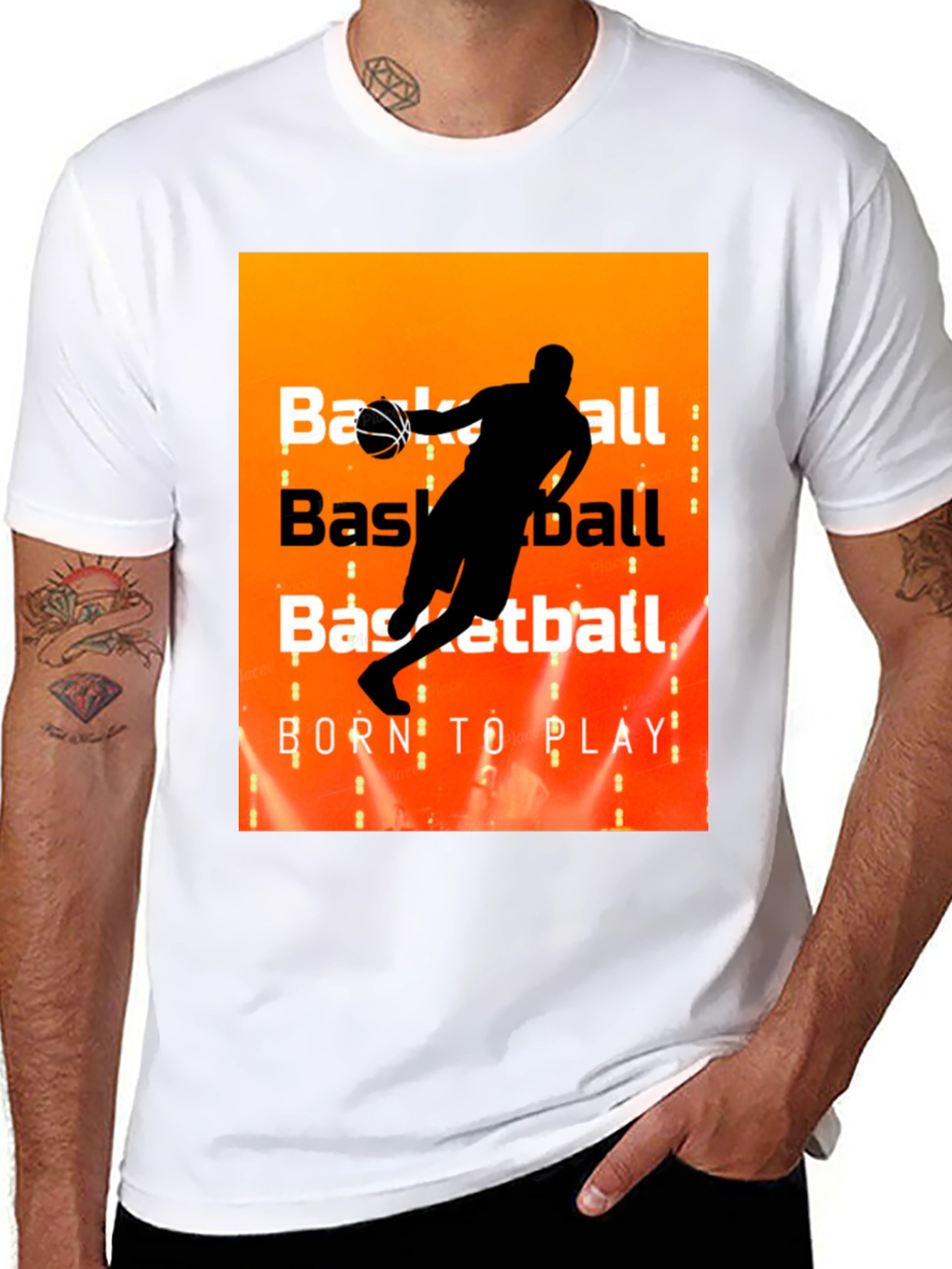 Basketball Born to Play Graphic T-Shirt