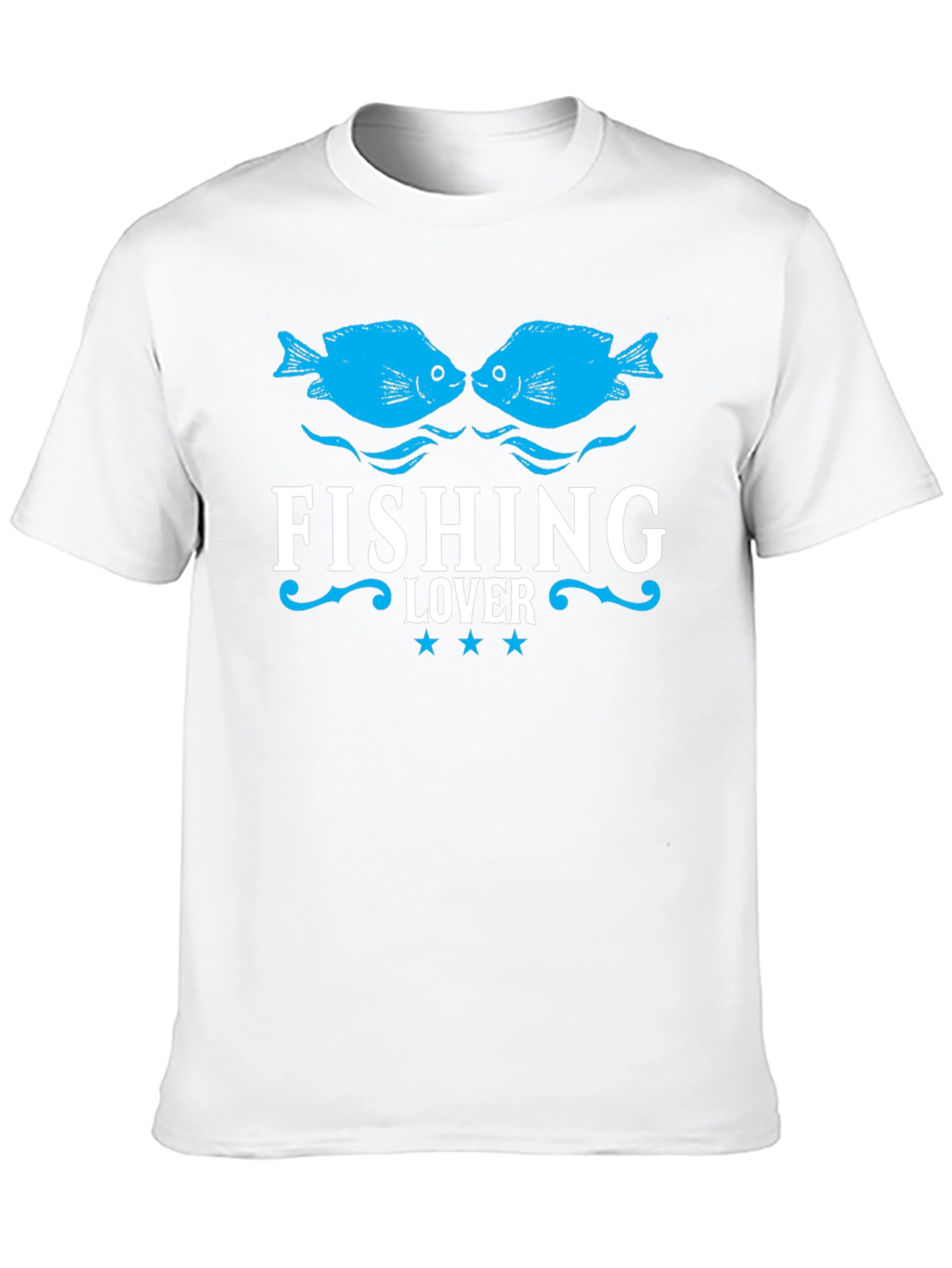 Fishing Lover T-Shirt - Black Fish Design