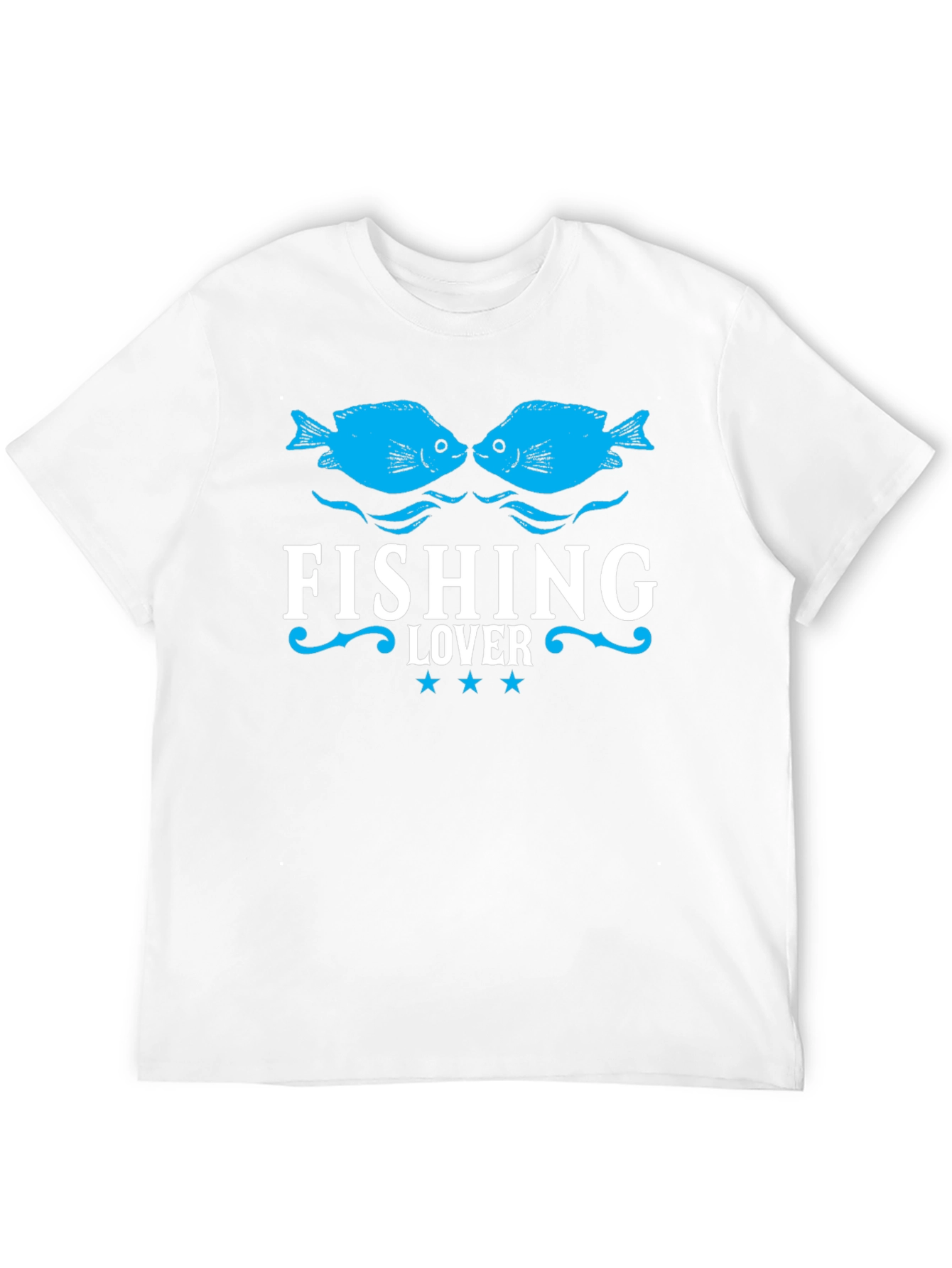 Fishing Lover T-Shirt - Black Fish Design