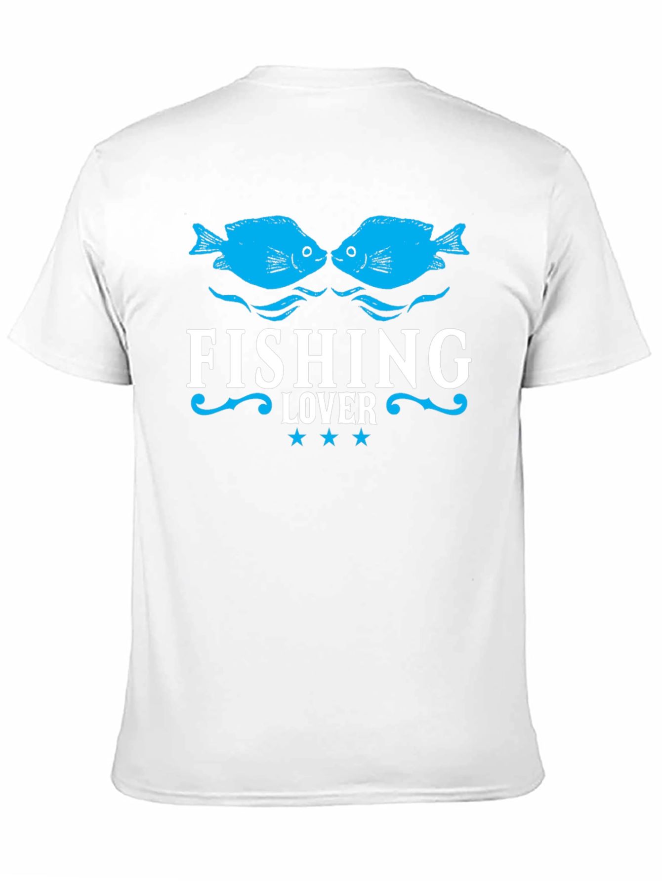 Fishing Lover T-Shirt - Black Fish Design