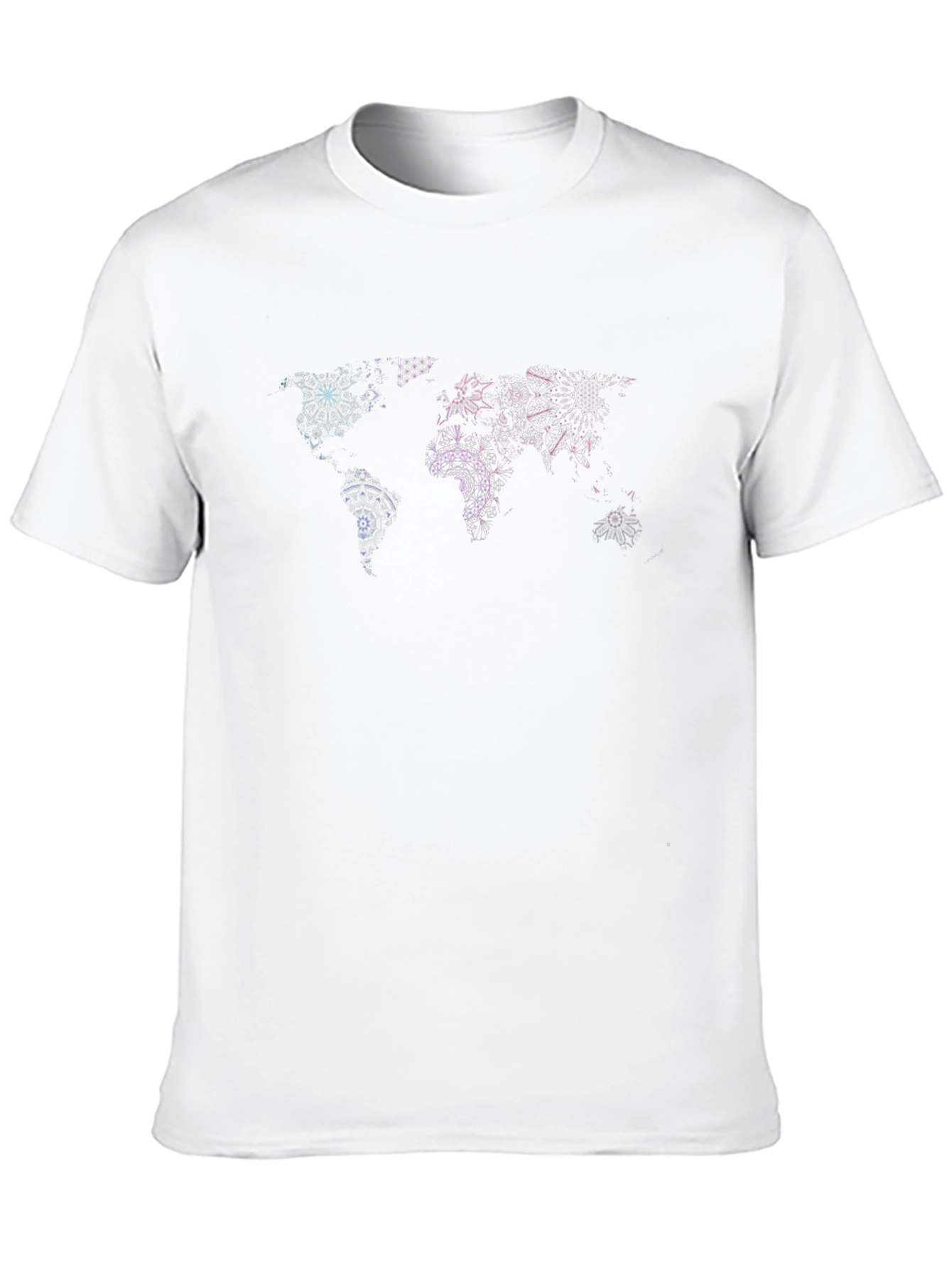 Geometric World Map T-Shirt