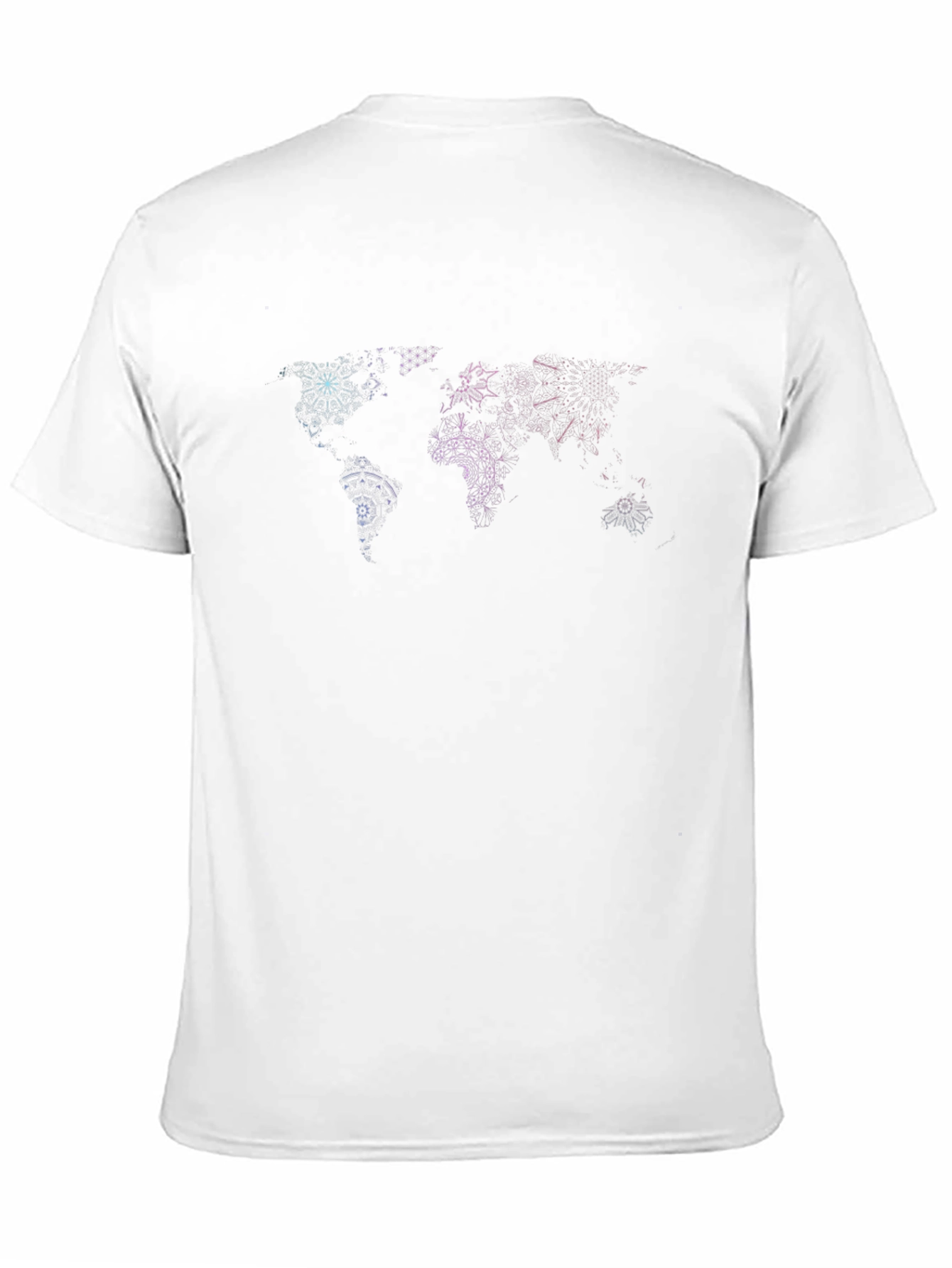 Geometric World Map T-Shirt