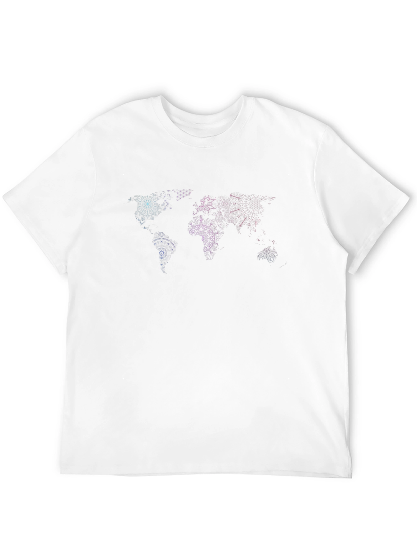 Geometric World Map T-Shirt