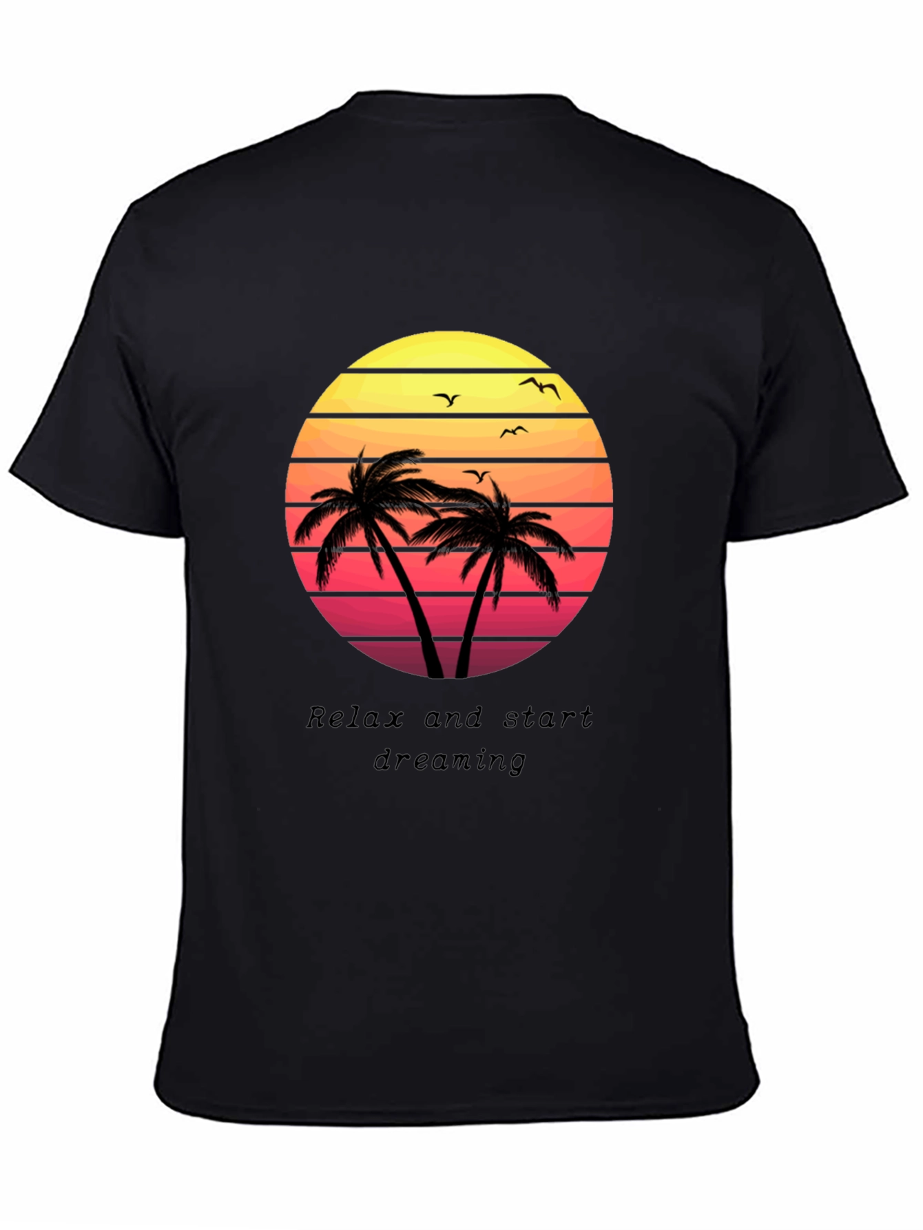 Tropical Sunset T-Shirt: Relax & Dream