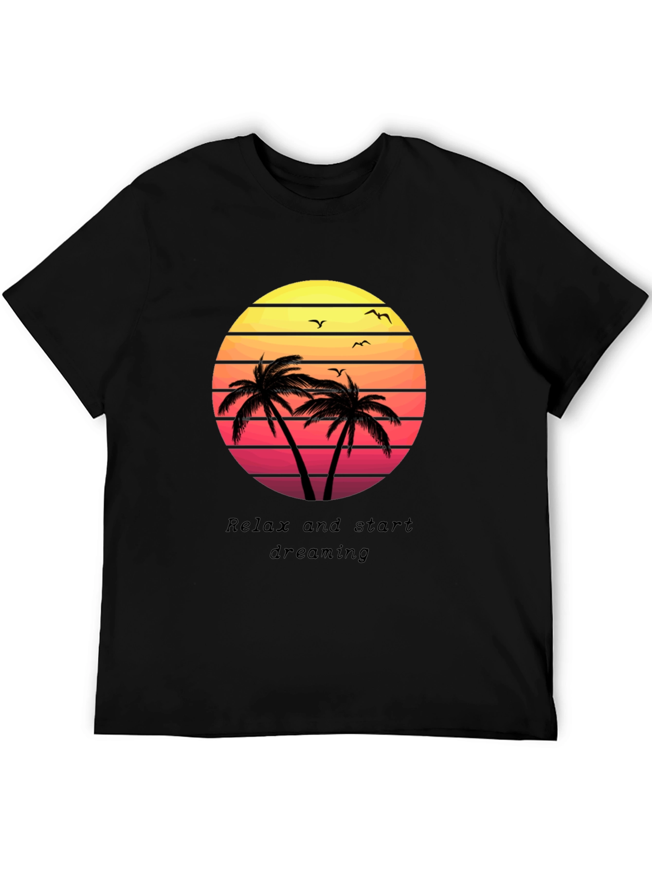 Tropical Sunset T-Shirt: Relax & Dream