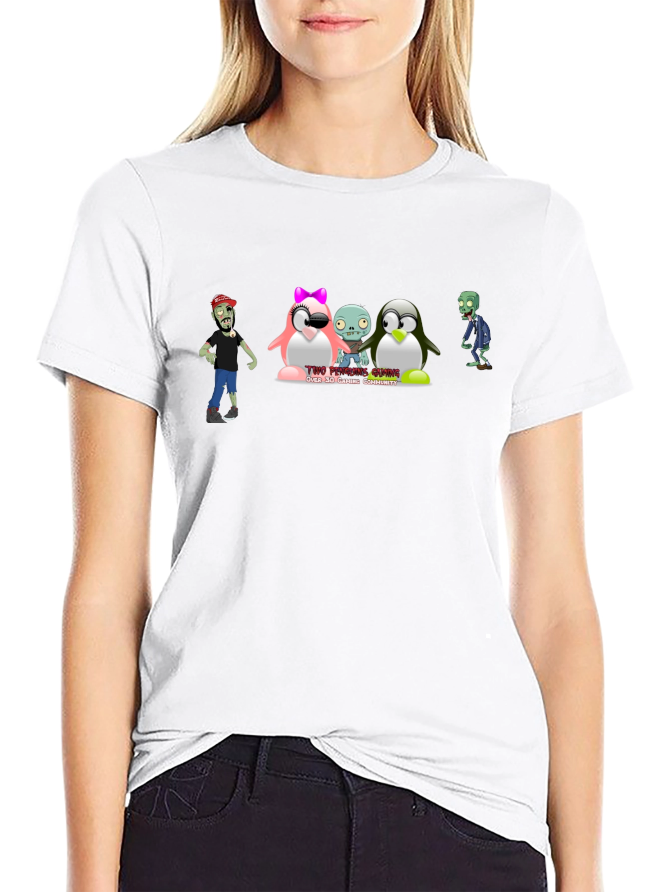 Zombie Penguin Graphic Tee