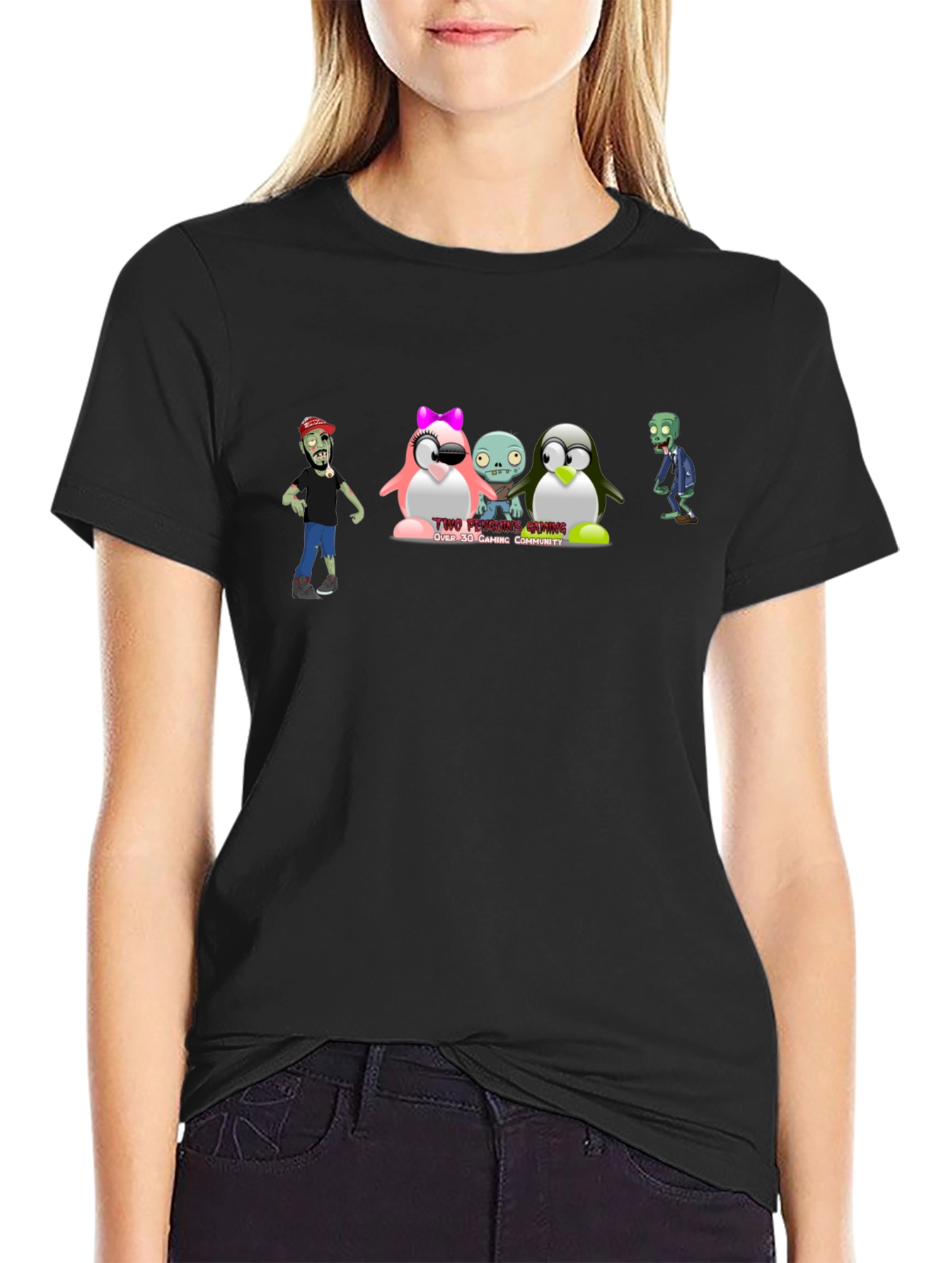 Zombie Penguin Graphic Tee