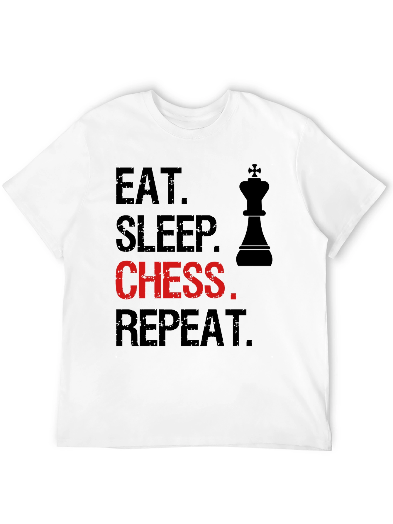Eat Sleep Chess Repeat T-Shirt - Black