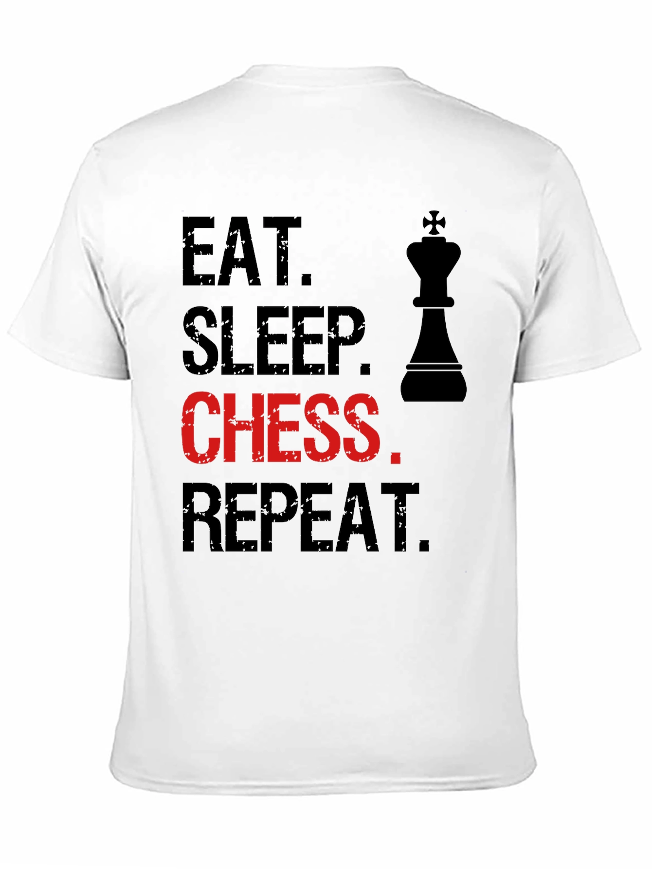 Eat Sleep Chess Repeat T-Shirt - Black