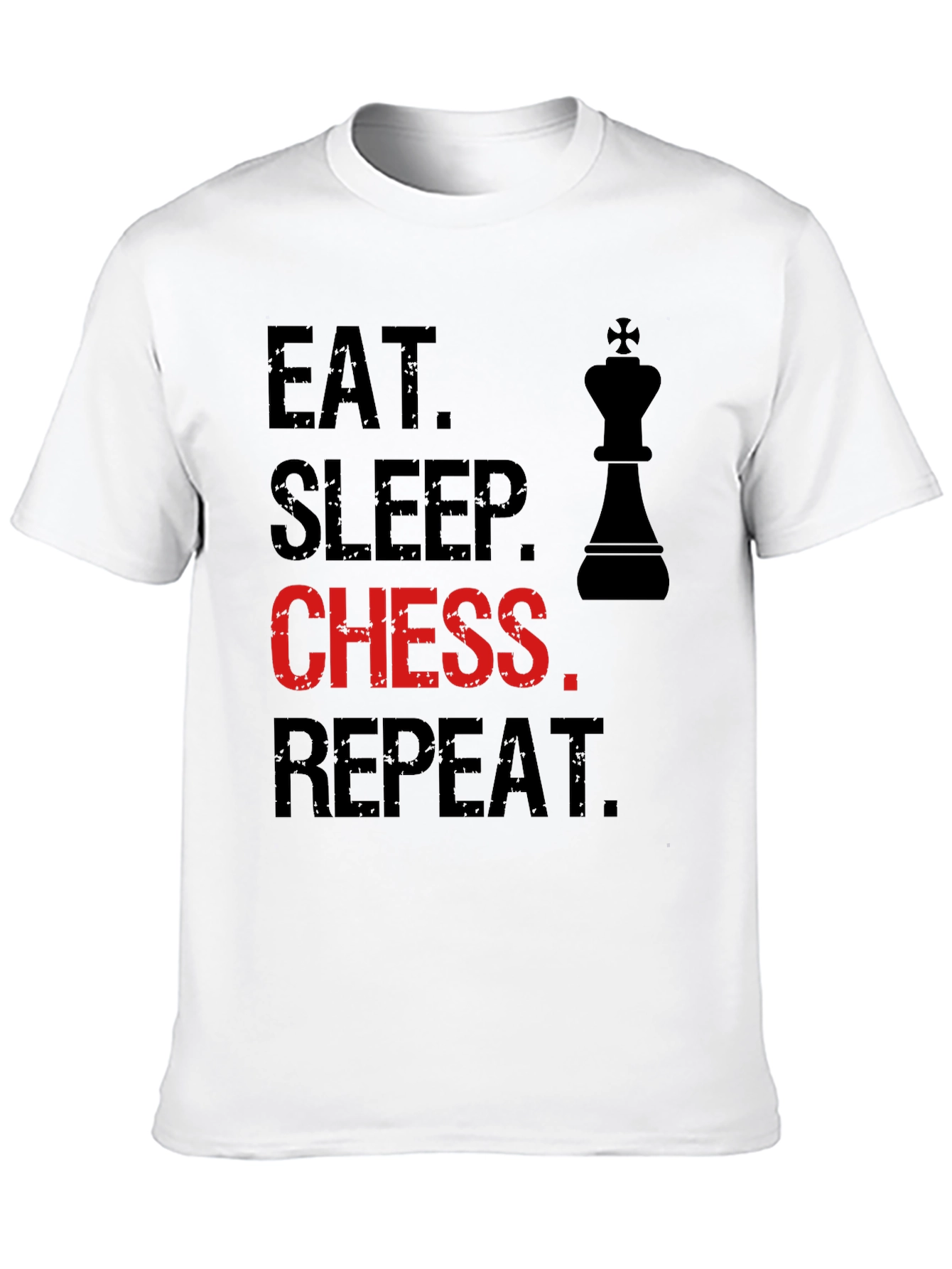 Eat Sleep Chess Repeat T-Shirt - Black