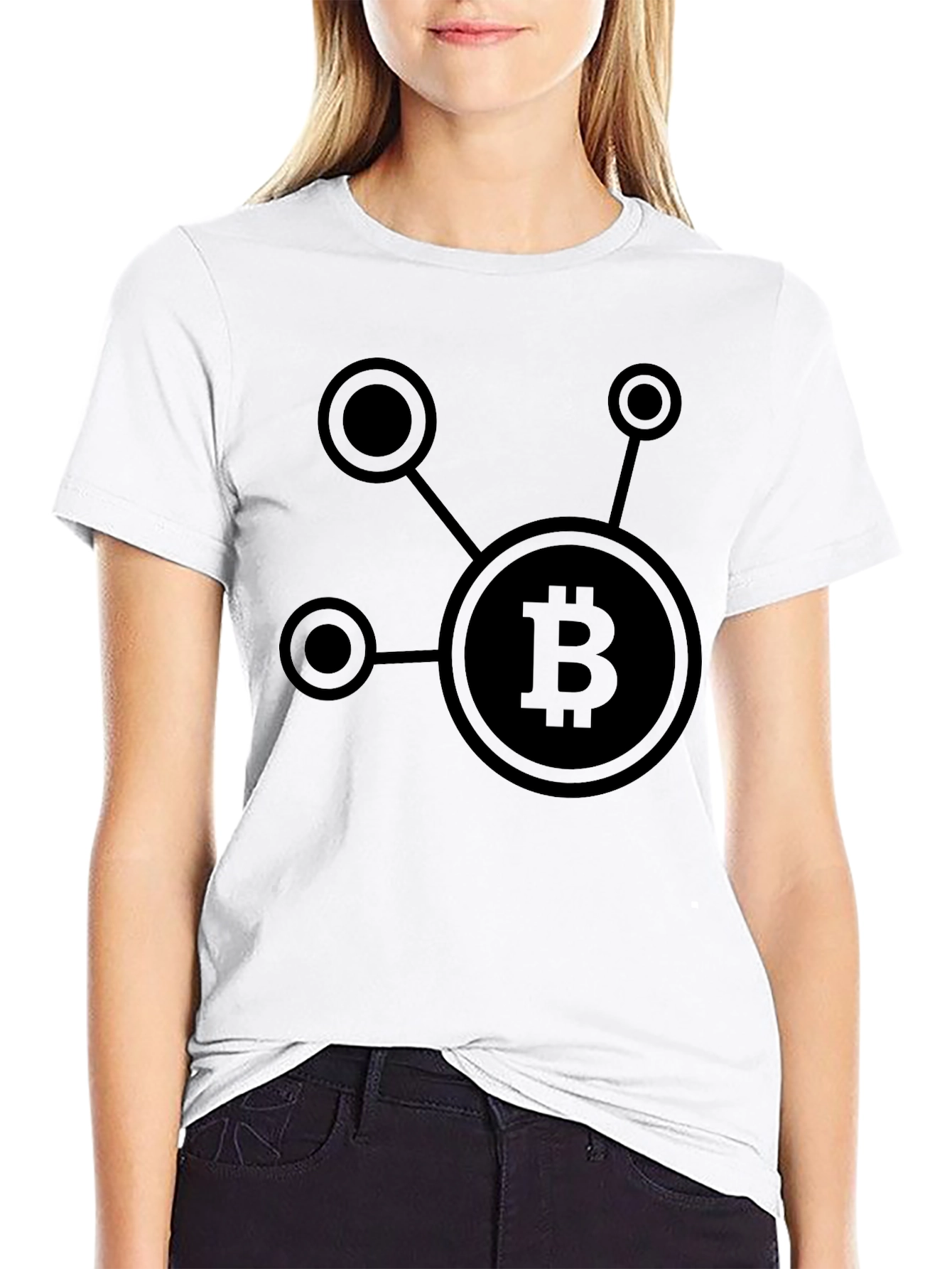 Bitcoin Network Graphic Tee - Black
