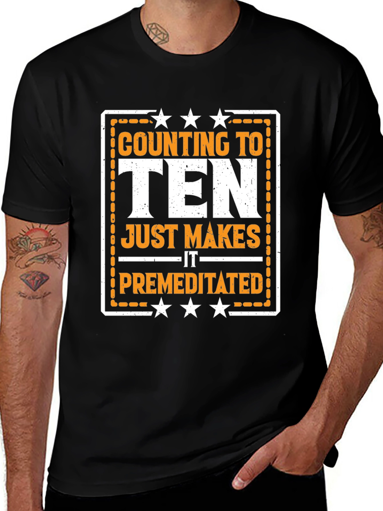 Counting to Ten T-Shirt - Funny Sarcastic Graphic Tee