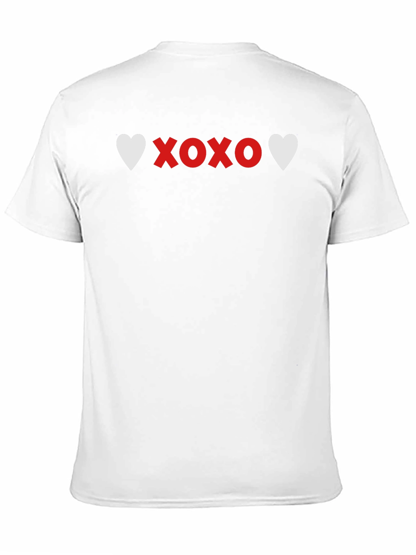 Heart XOXO Graphic Tee - Soft Black Casual T-Shirt