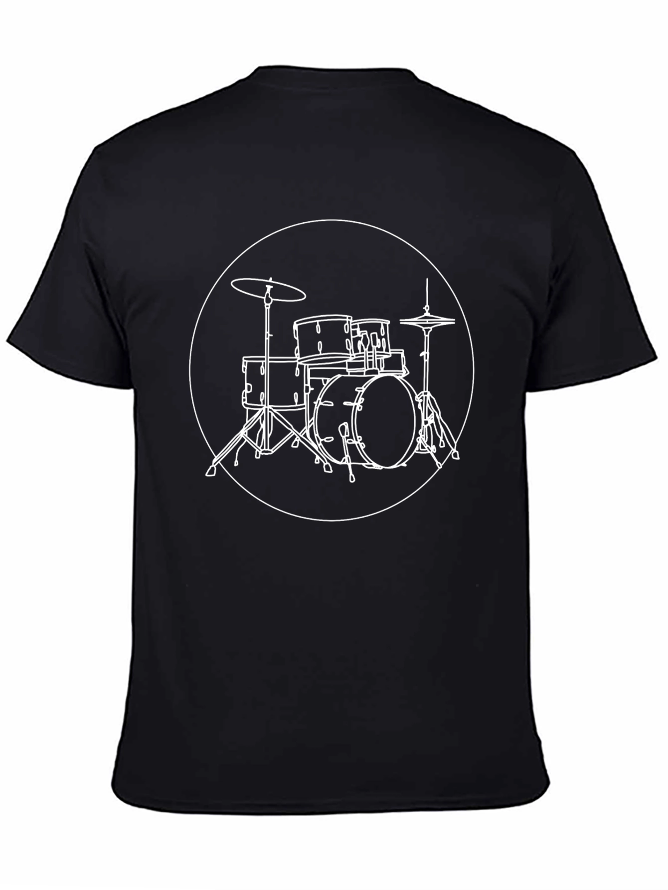 Drum Kit Graphic Tee - Black