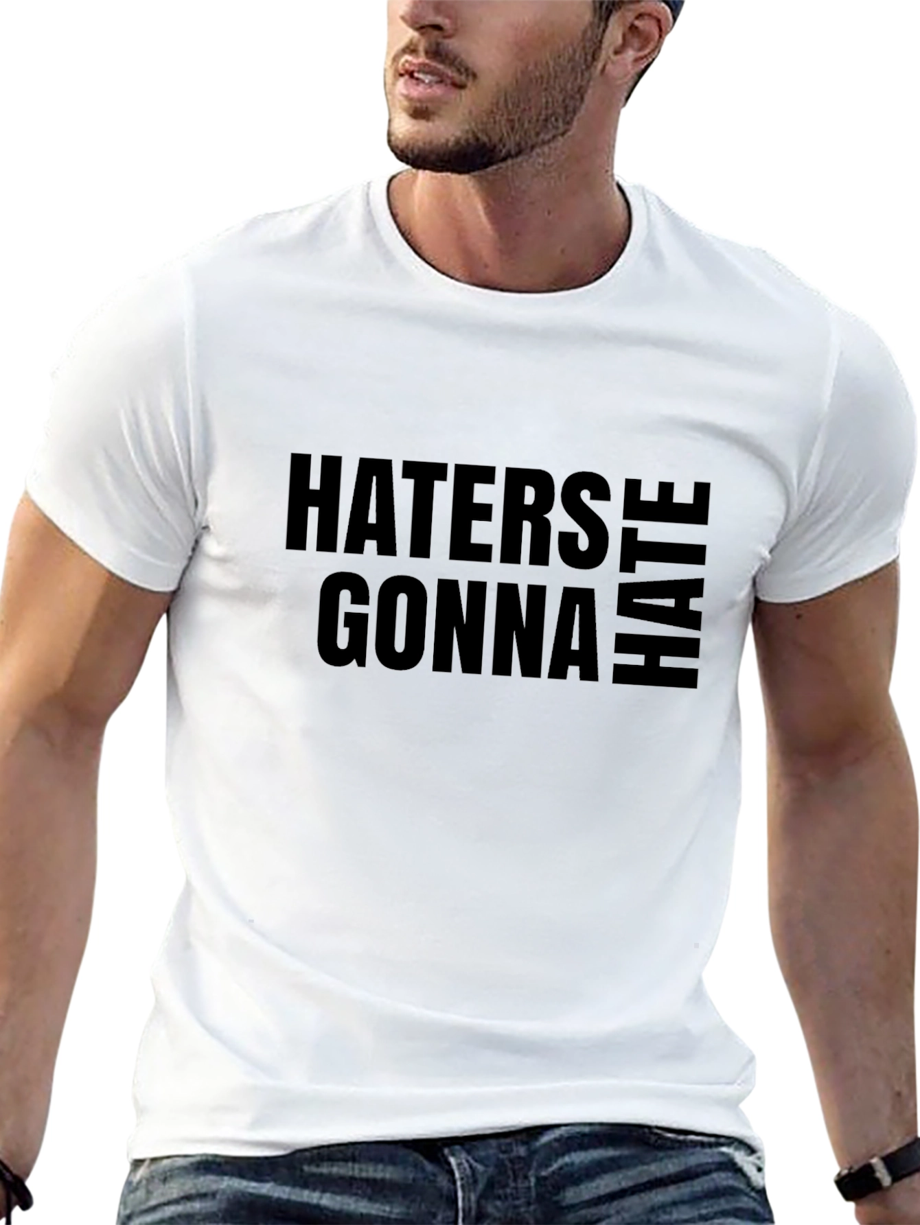 Haters Gonna Hate Black Graphic Tee
