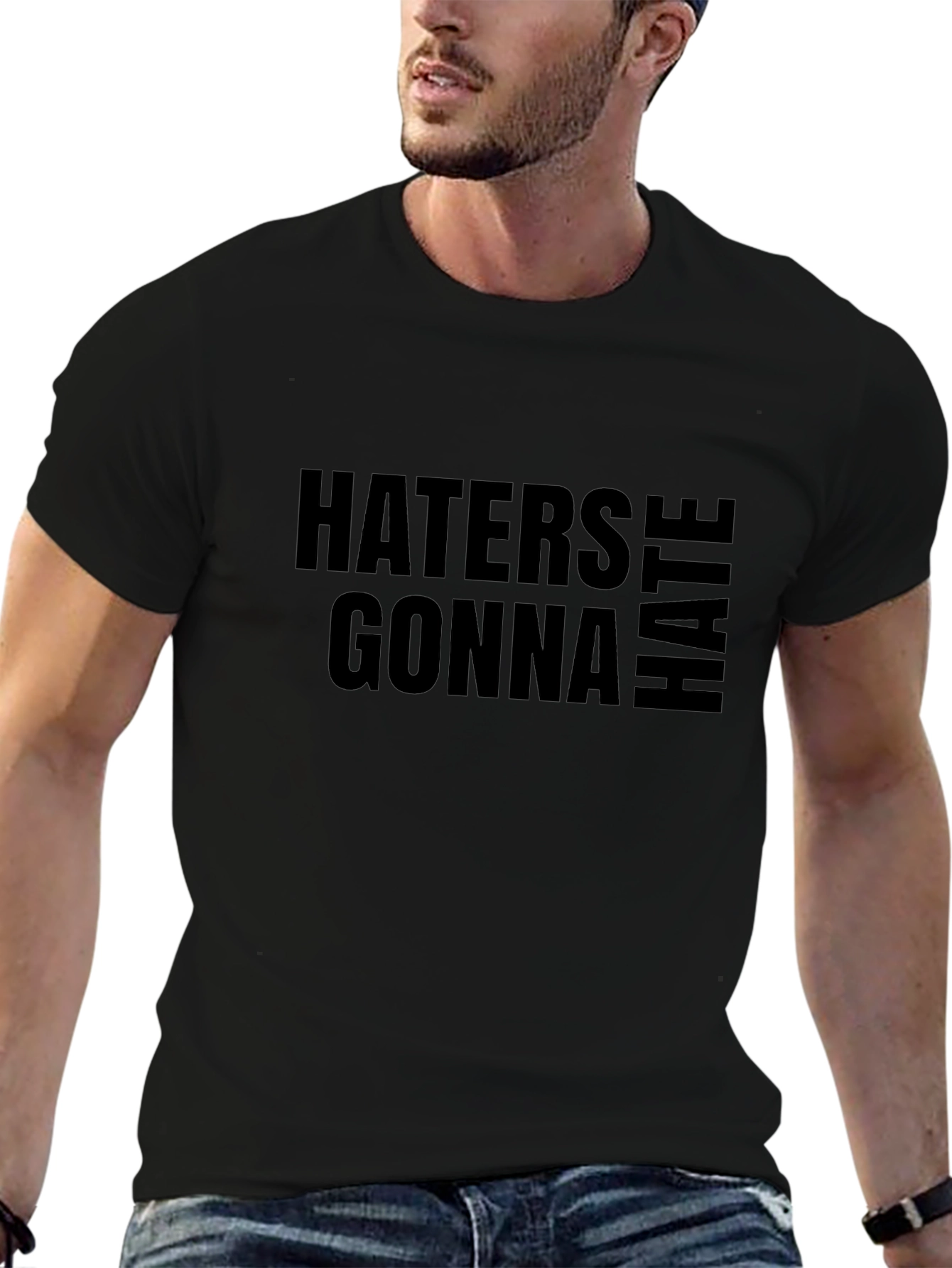 Haters Gonna Hate Black Graphic Tee