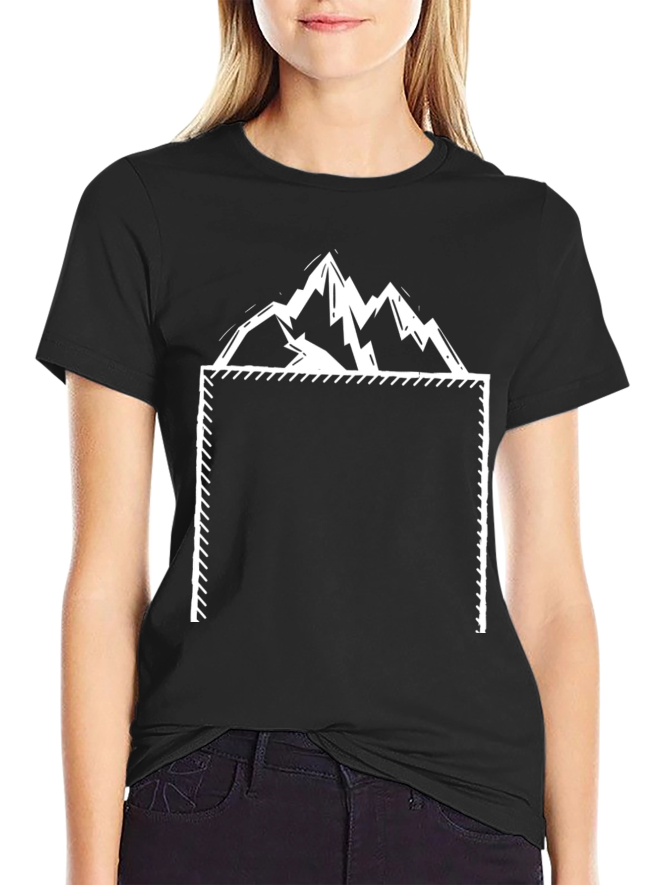 Mountain Graphic Black T-Shirt - Adventure Ready