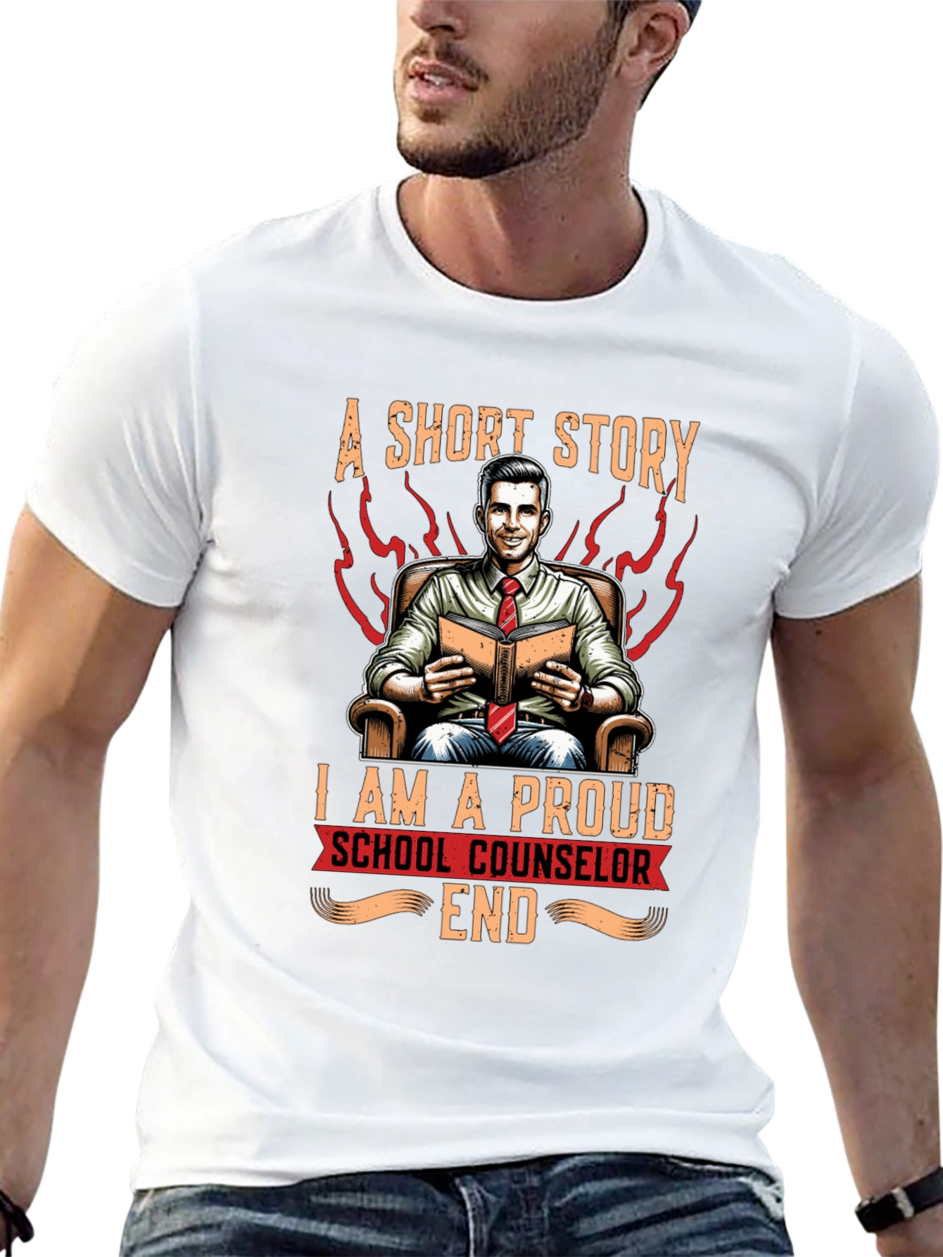 Proud School Counselor Graphic T-Shirt