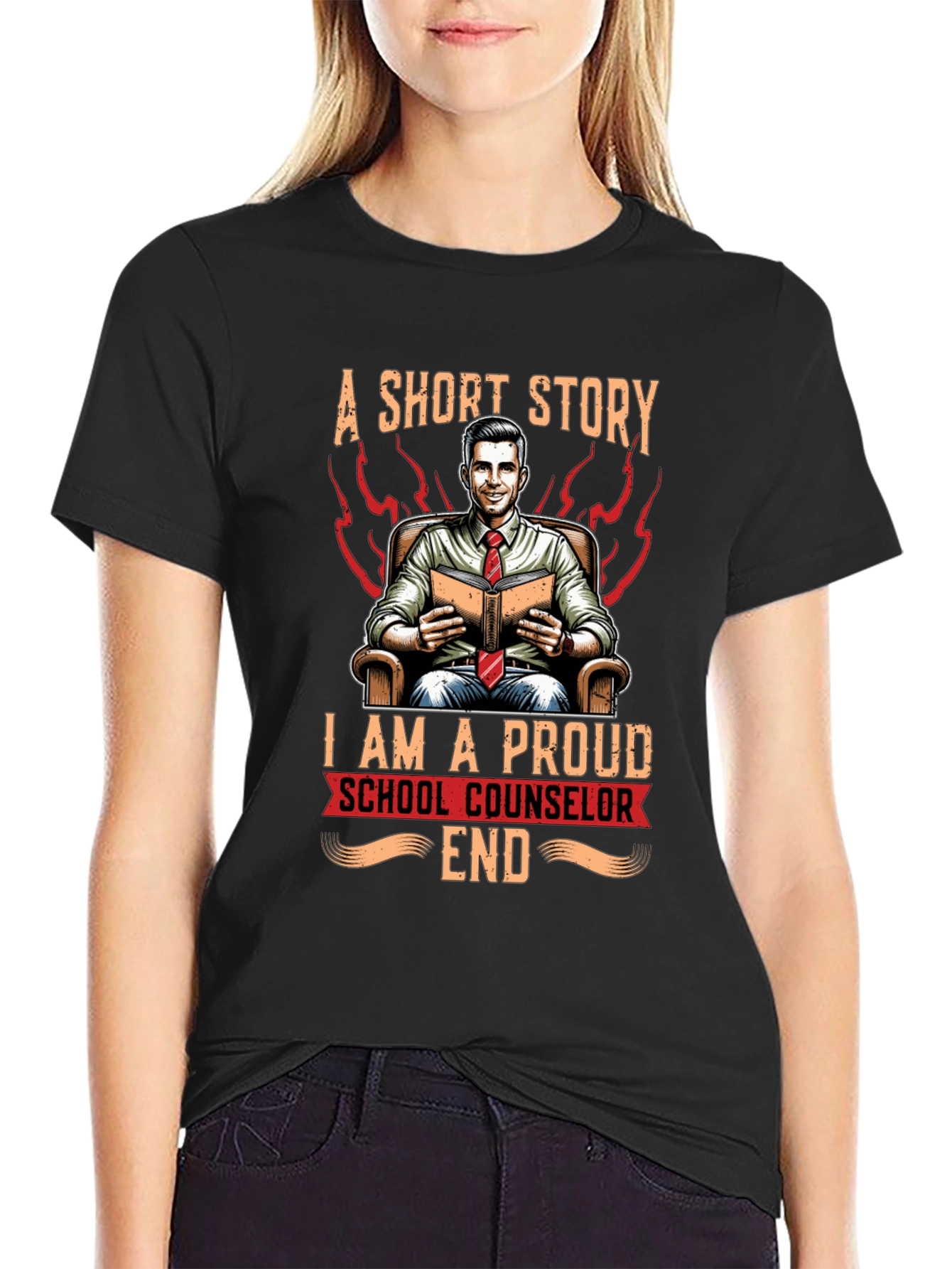 Proud School Counselor Graphic T-Shirt