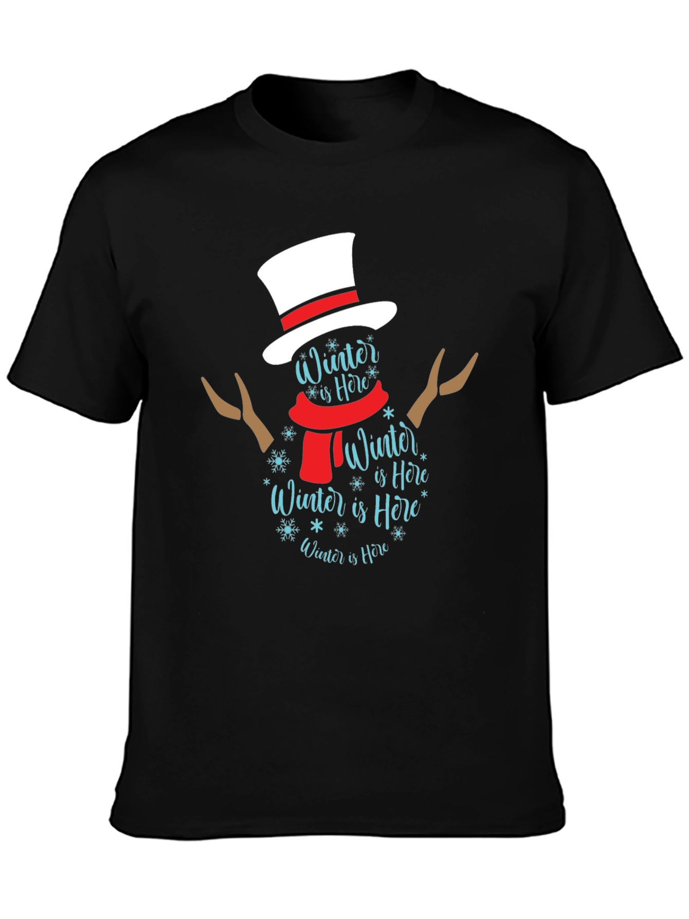 Winter Snowman T-Shirt - Holiday Festive