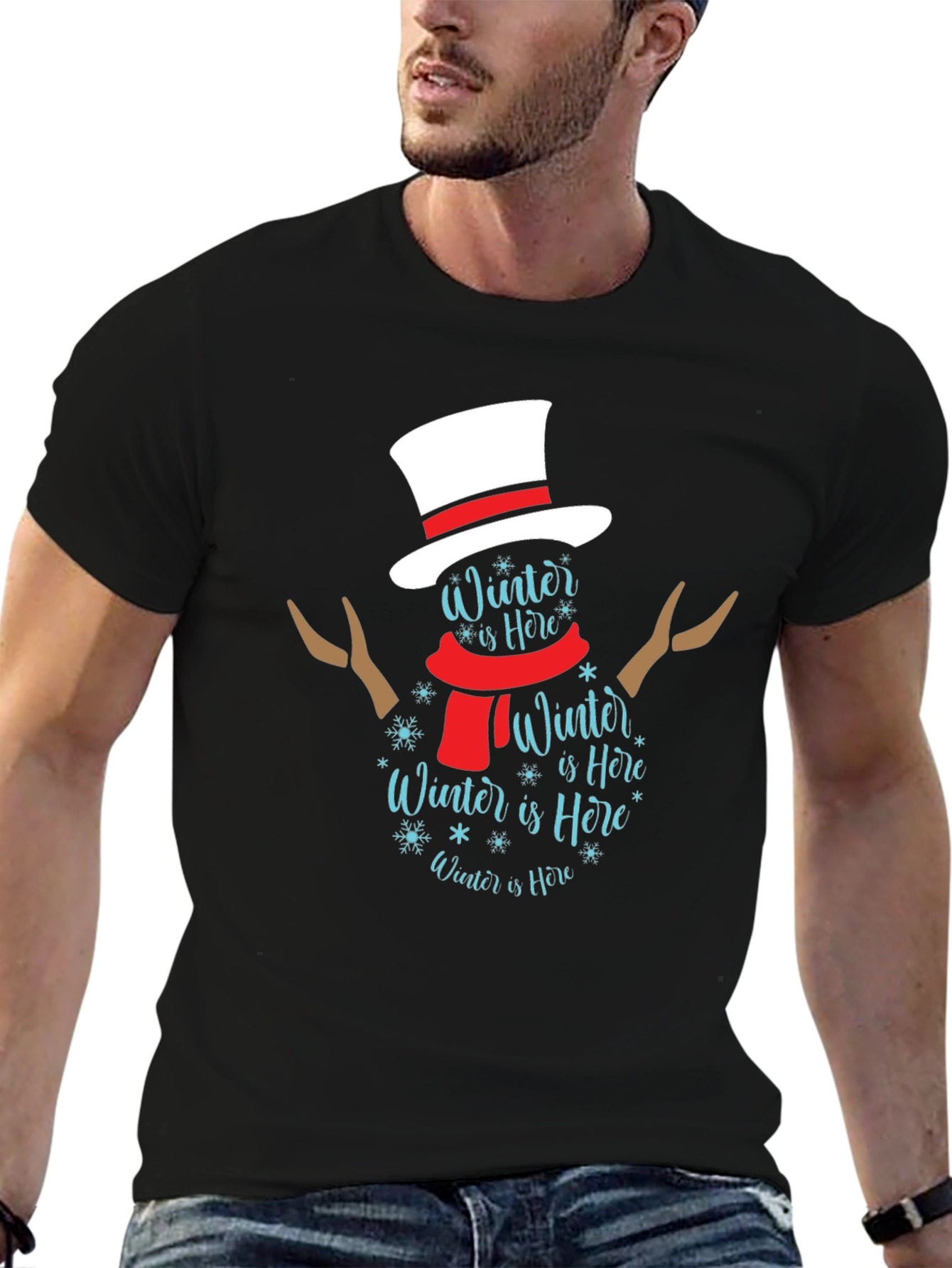 Winter Snowman T-Shirt - Holiday Festive
