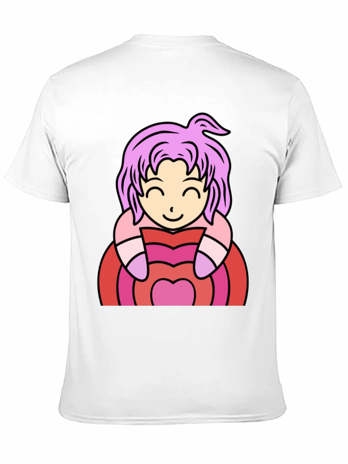 Anime Girl Heart T-Shirt - Cute & Stylish