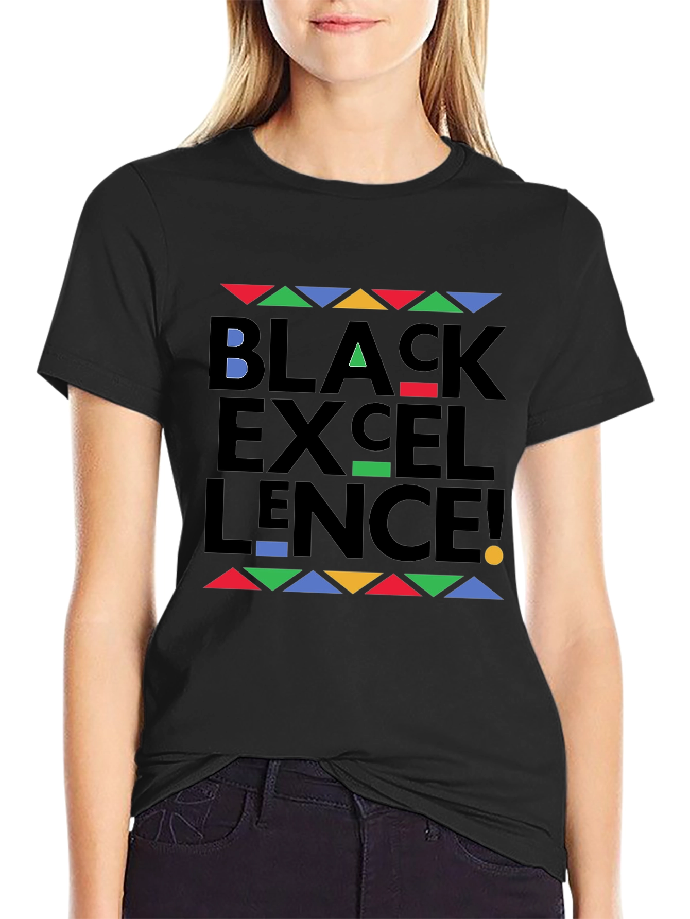 Black Excellence Graphic Tee - Stylish Statement Shirt