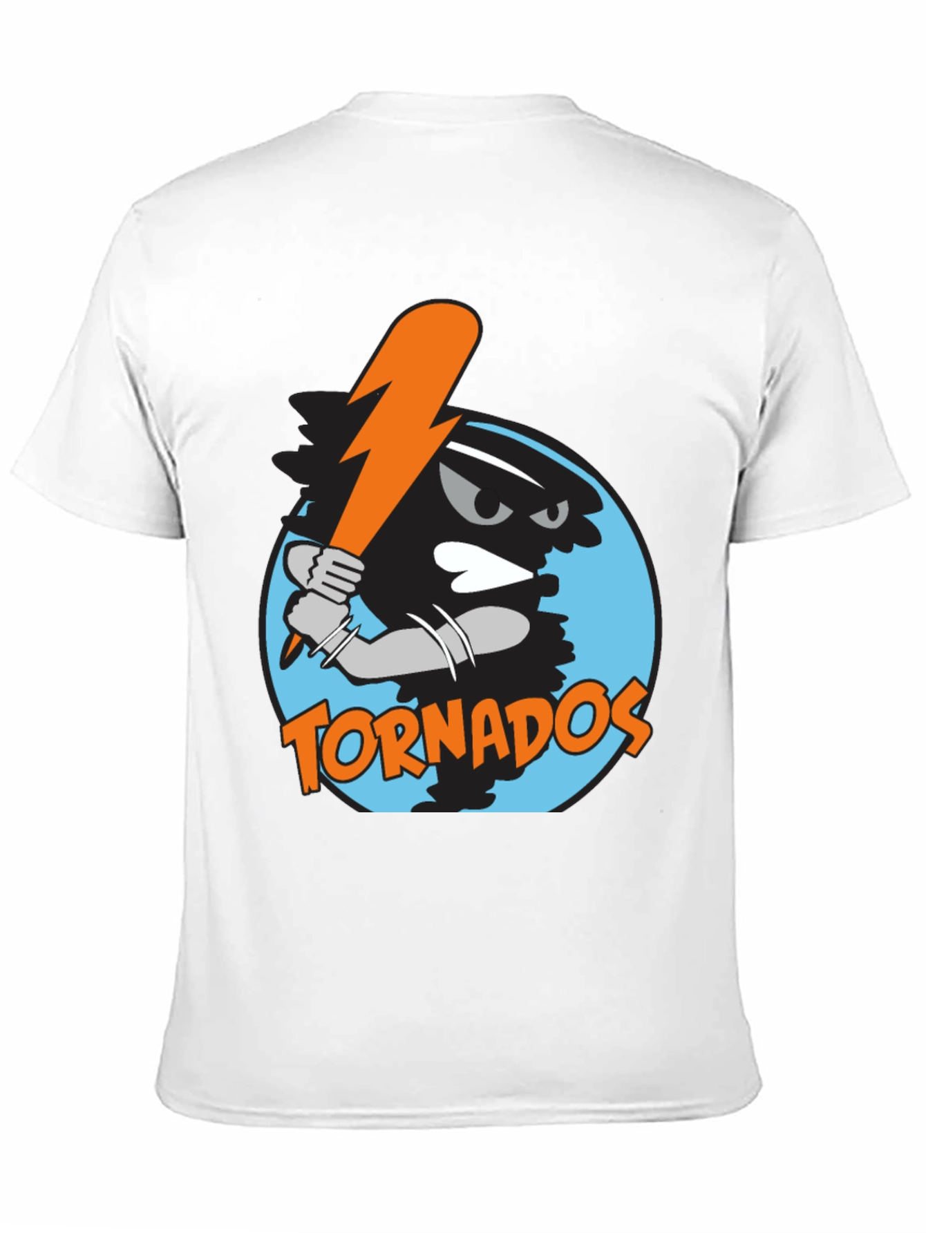 Tornadoes Baseball Graphic Tee - Black Cotton Shirt