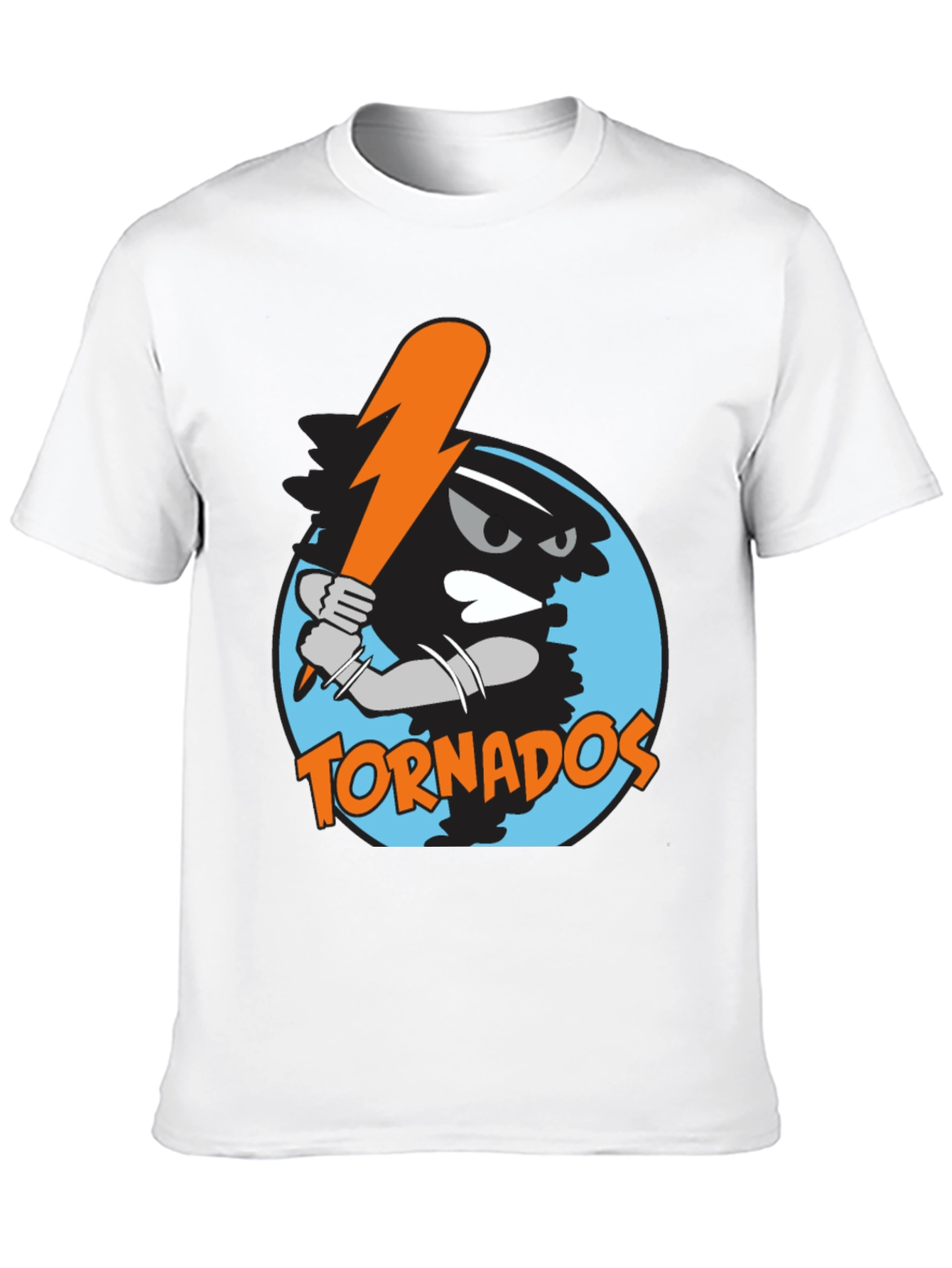 Tornadoes Baseball Graphic Tee - Black Cotton Shirt