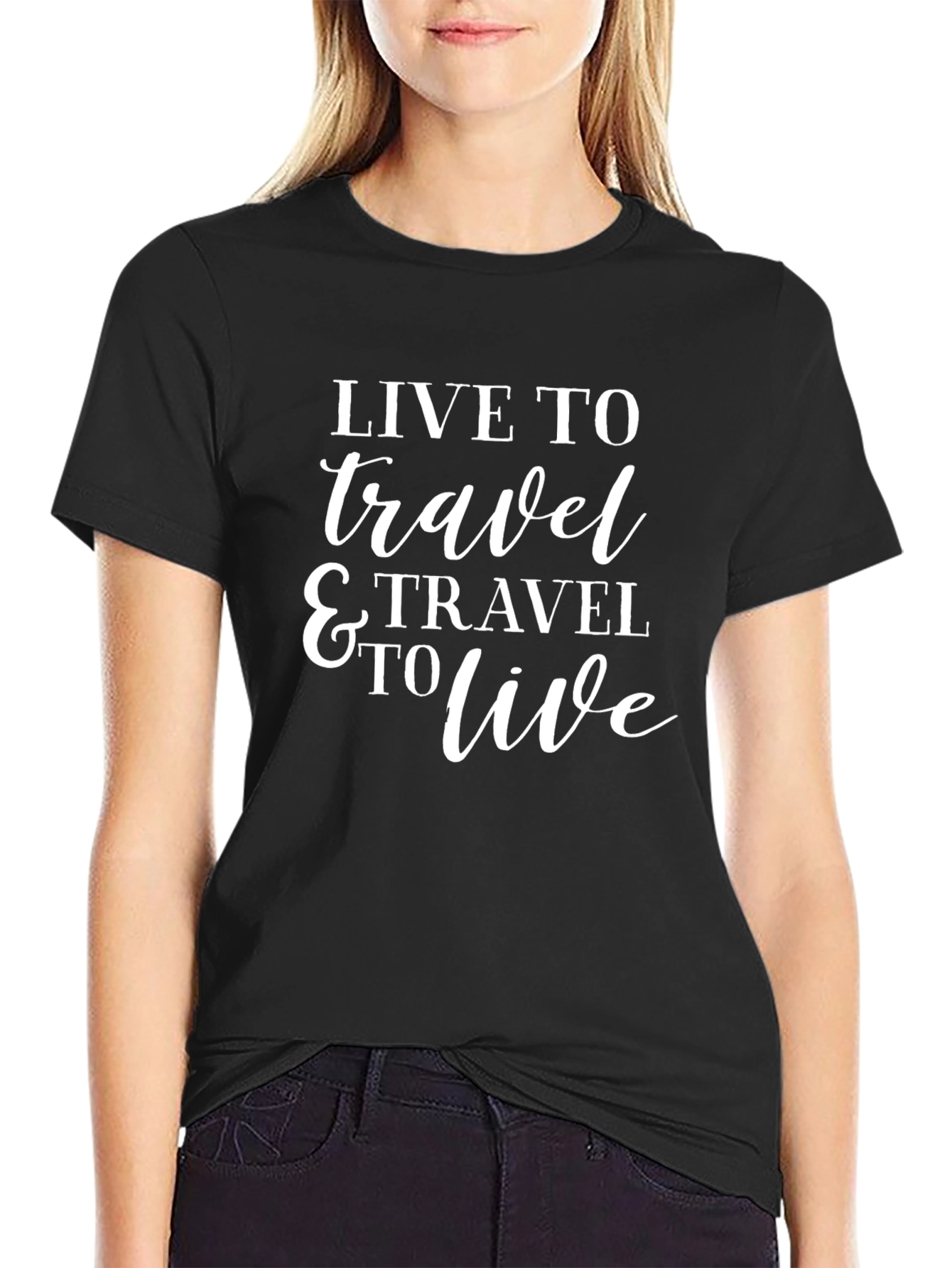 Live to Travel Graphic T-Shirt
