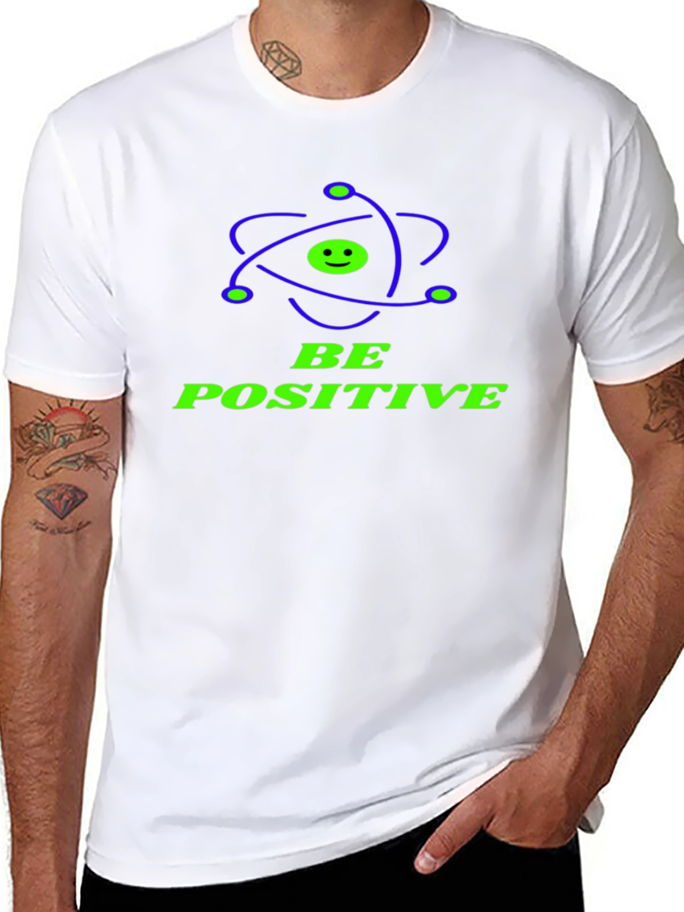 Be Positive Graphic Tee - Science Humor