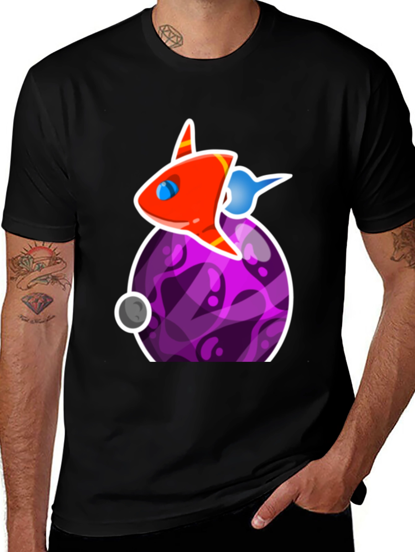 Space Rocket Graphic T-Shirt - Casual Cool