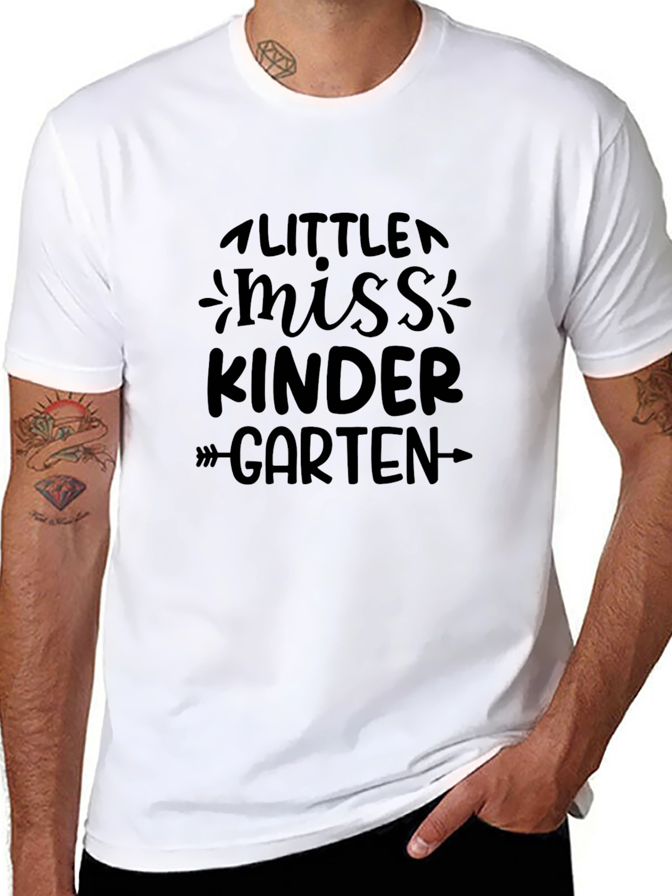Little Miss Kindergarten Black T-Shirt