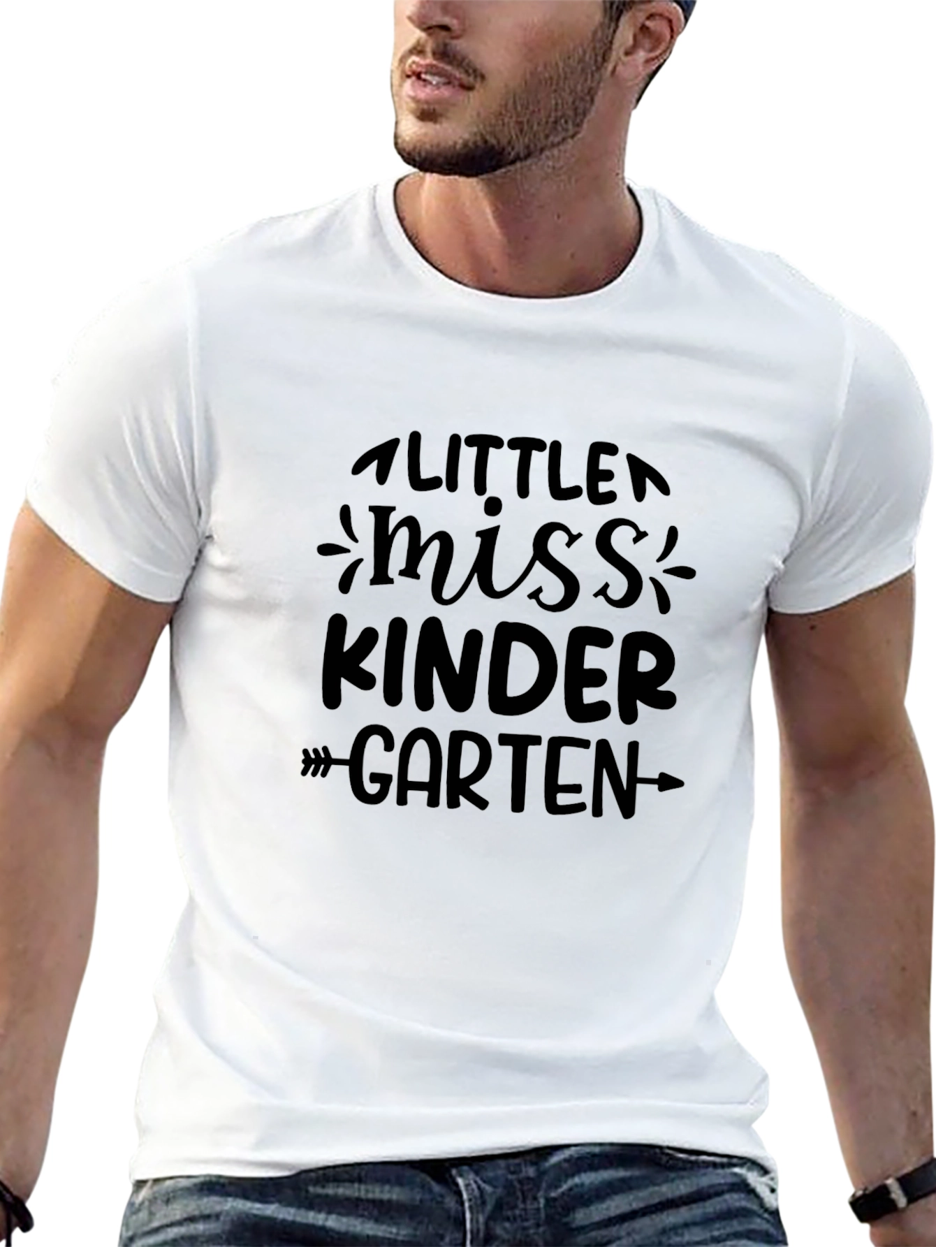 Little Miss Kindergarten Black T-Shirt