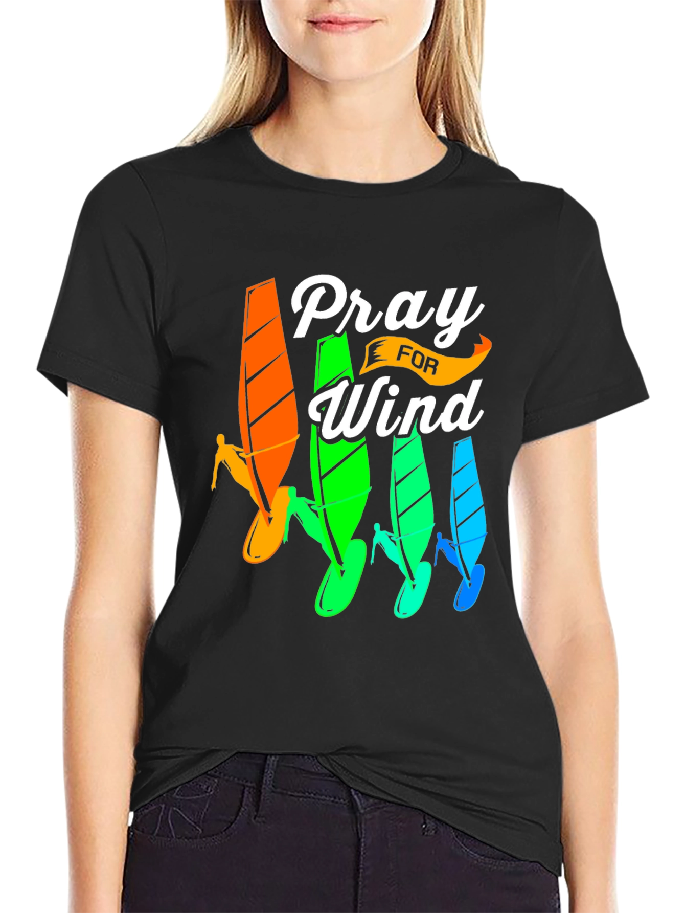 Pray For Wind Surfing T-Shirt
