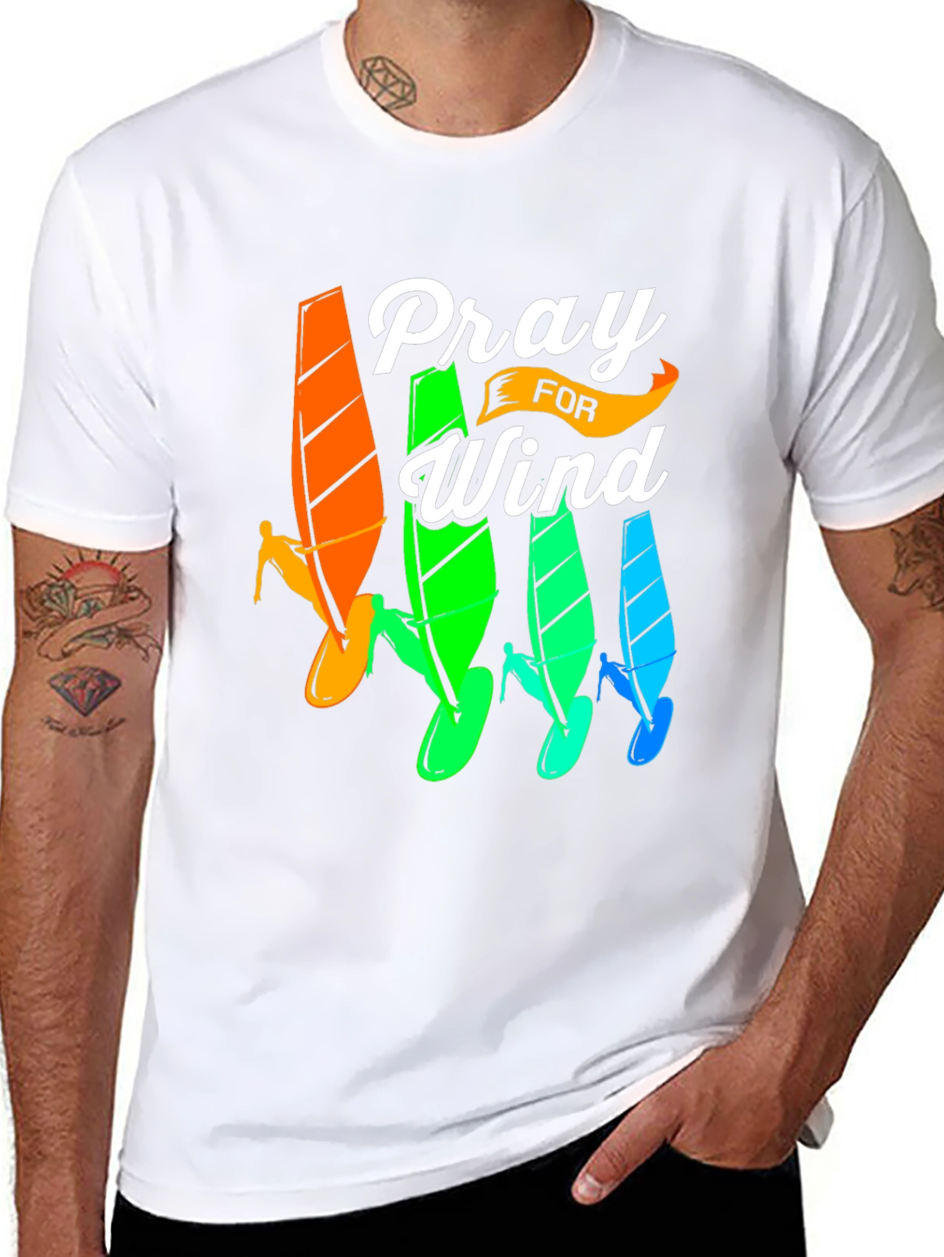 Pray For Wind Surfing T-Shirt