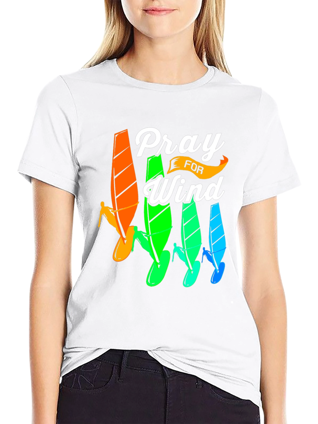 Pray For Wind Surfing T-Shirt